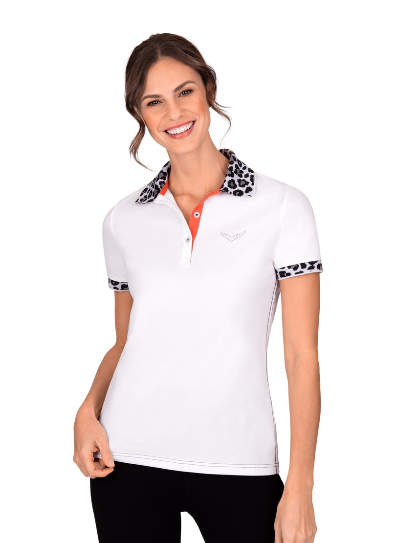 Image of Trigema Poloshirt, mit Jacquard-Flachstrickkragen bei Ackermann Versand Schweiz