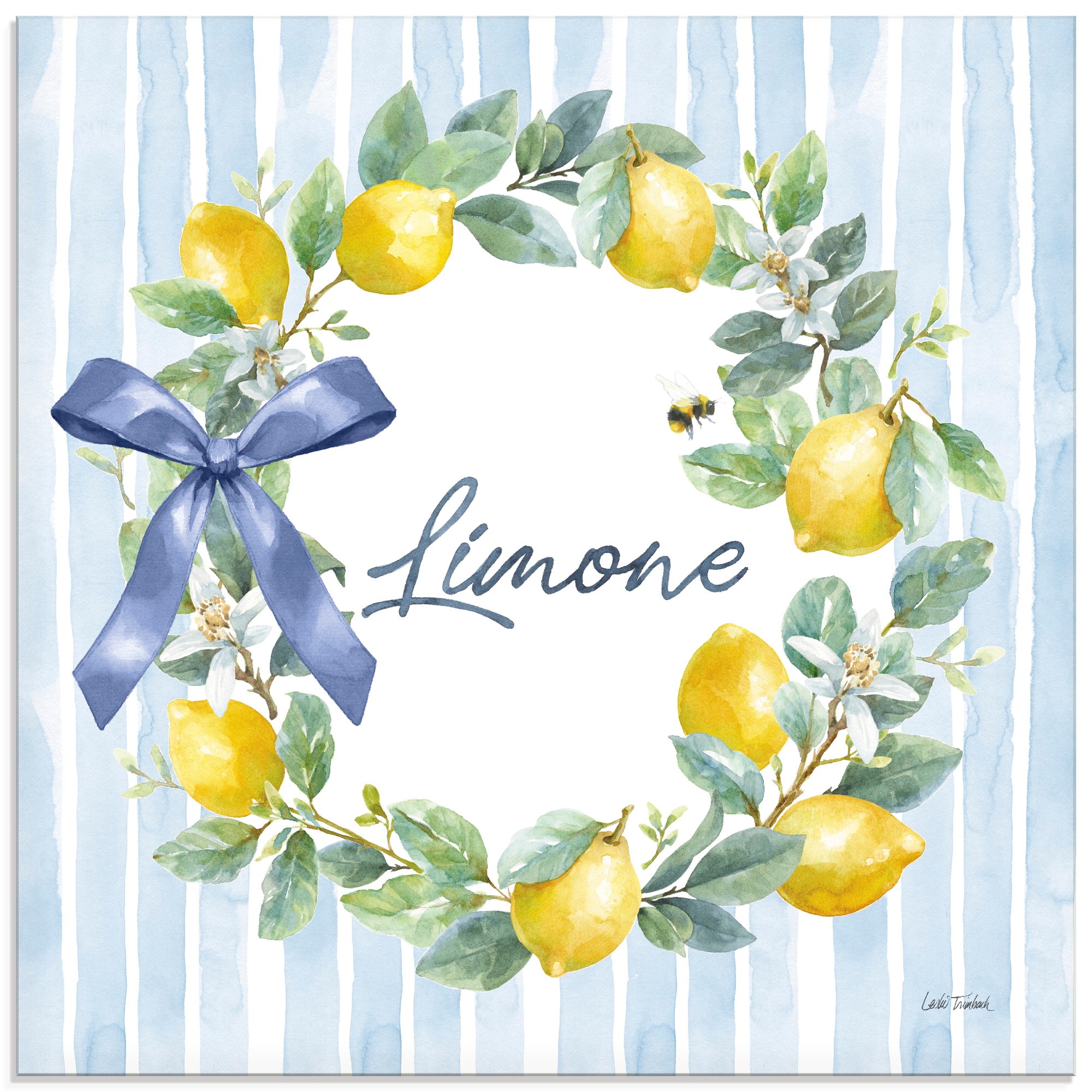 Image of Artland Glasbild "Le Citron IV" Arrangements 1 Stk. tlg. in verschiedenen Grössen