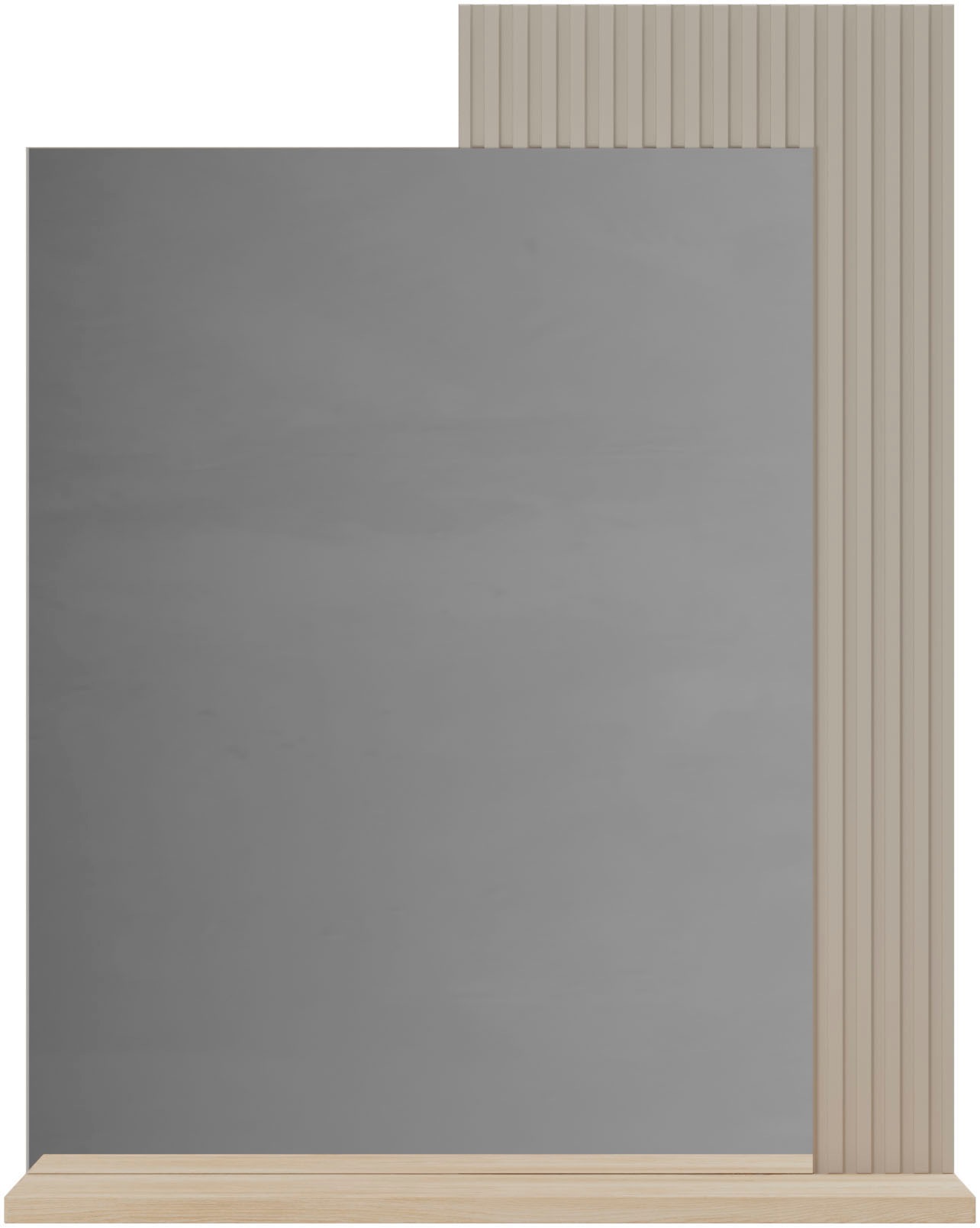 Image of Home affaire Garderobenspiegel "Luminara" Flurspiegel mit Ablage und eleganter Rillenoptik - (B/T/H) 65/26/84 cm