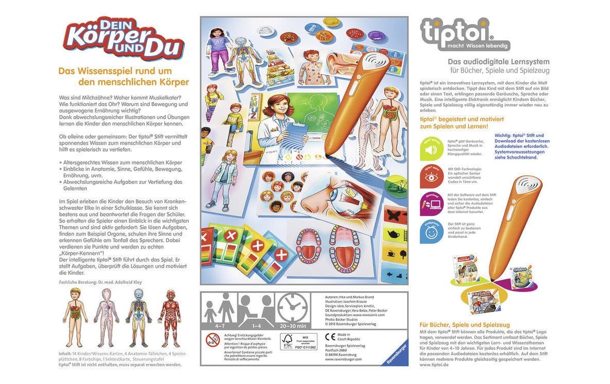 Ravensburger Spiel »tiptoi Spiel dein Körper und Du«