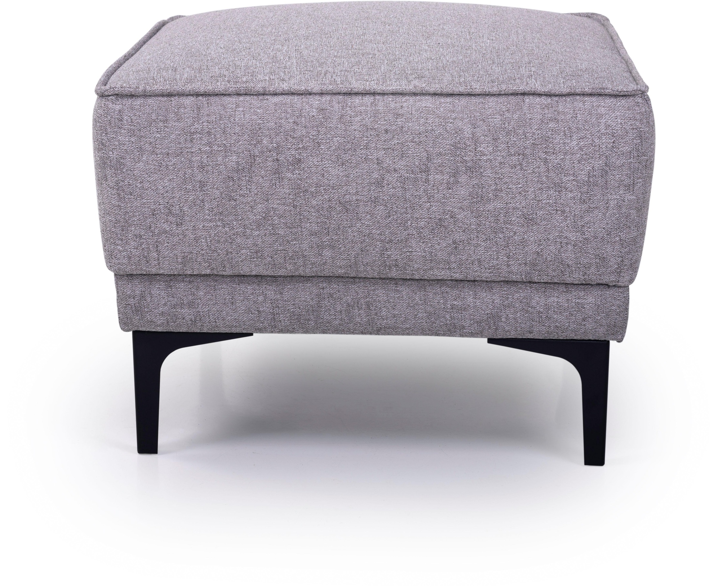 Places of Style Polsterhocker »Oland«, passend zur Serie OLAND, Skandi-Design, Metallfüsse