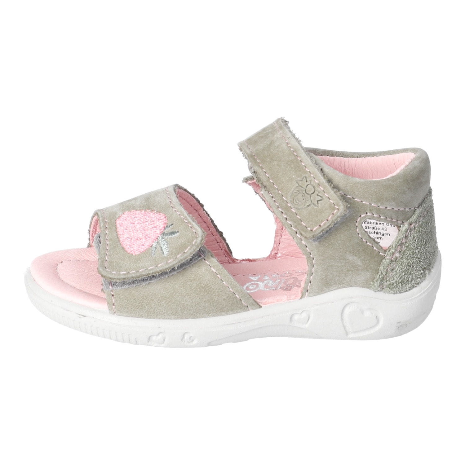 PEPINO by RICOSTA Chaussures de marche »Mimi WMS: mittel«  sandale à bride velcro et broderie, gabarit de taille à télécharger