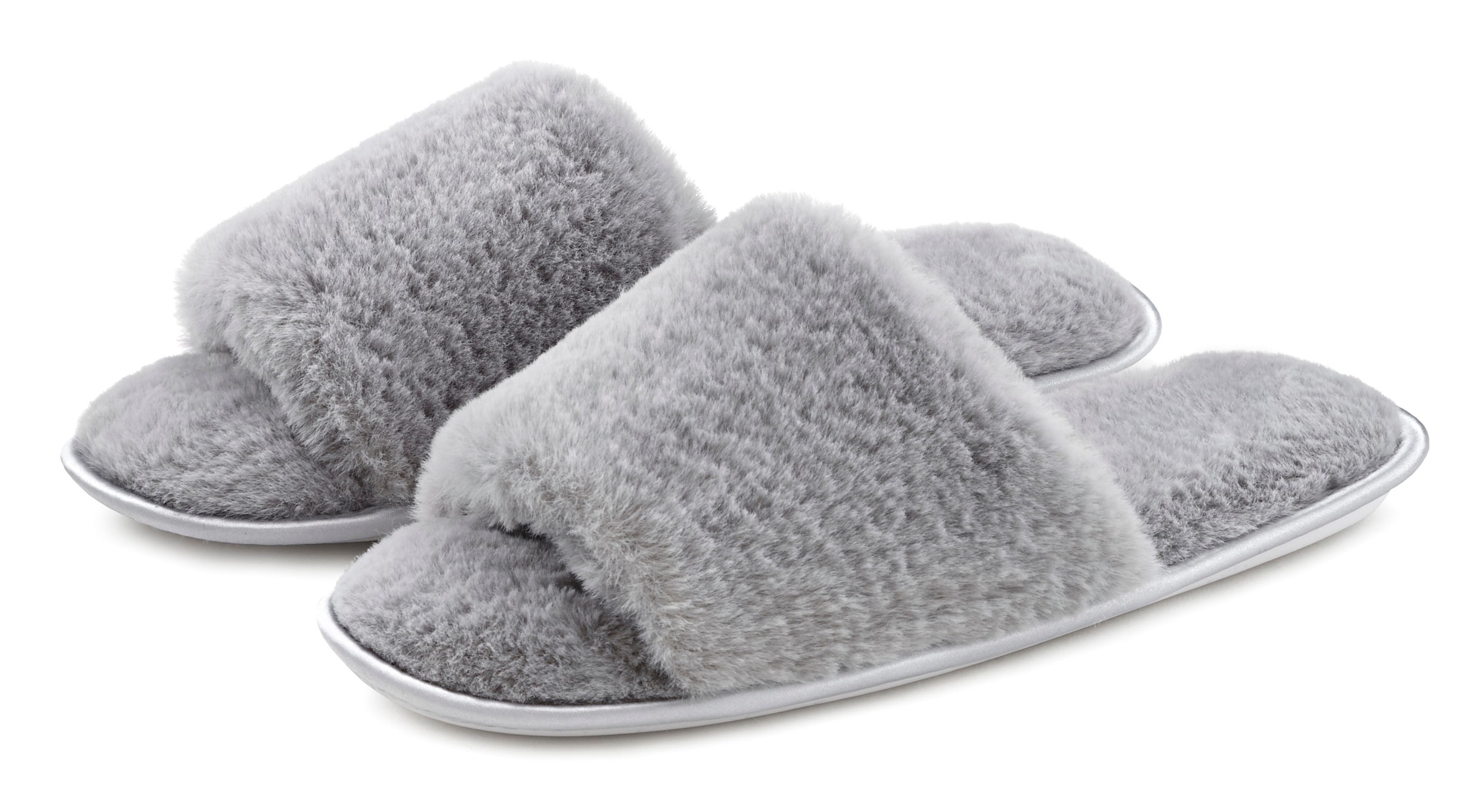 Image of Vivance Dreams Pantolette "Hausschuh, Pantoffel," mit kuscheligem, warmen Fellimitat VEGAN