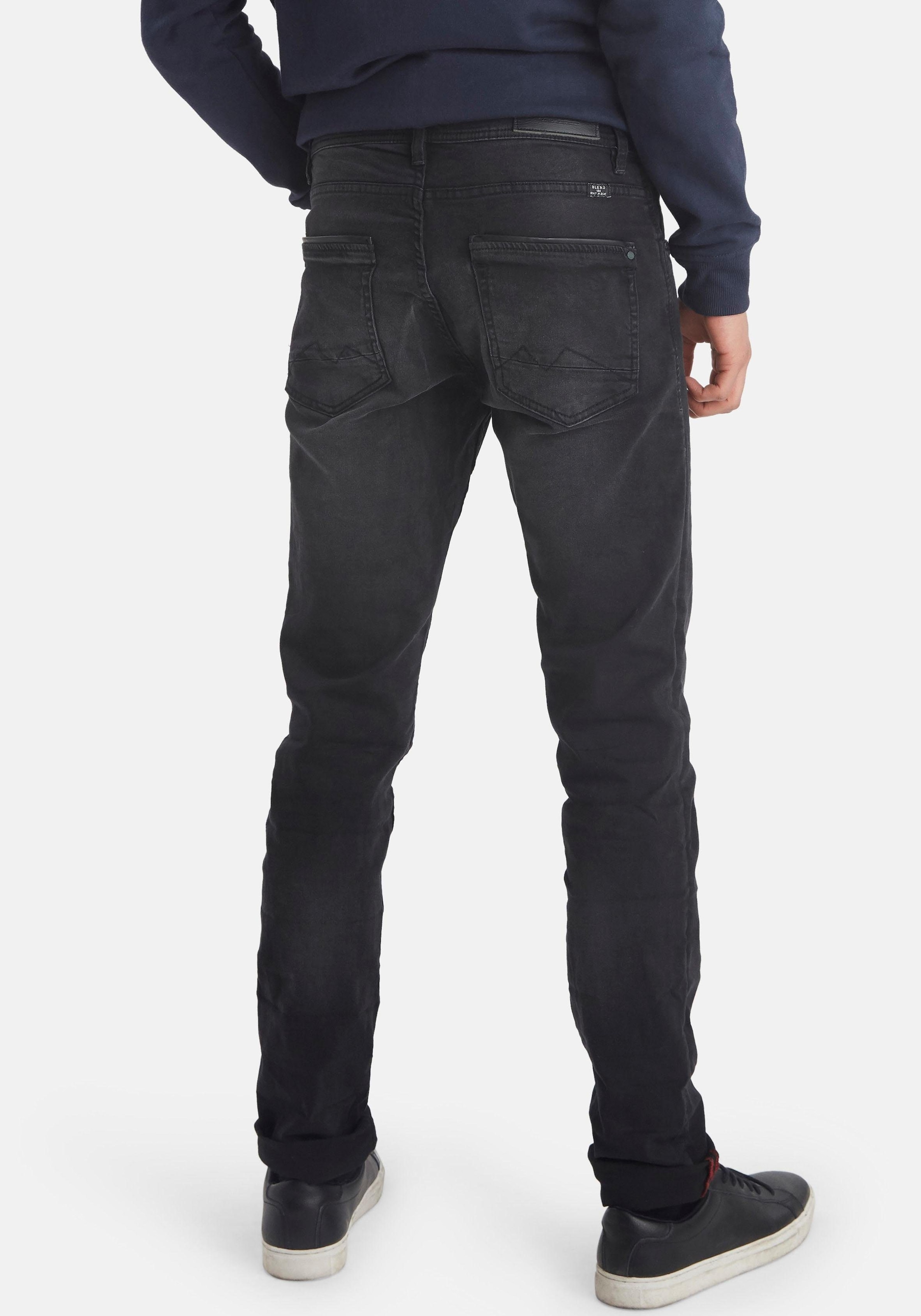 Slim-fit-Jeans »Jet«, mit Lederimitat-Applikation