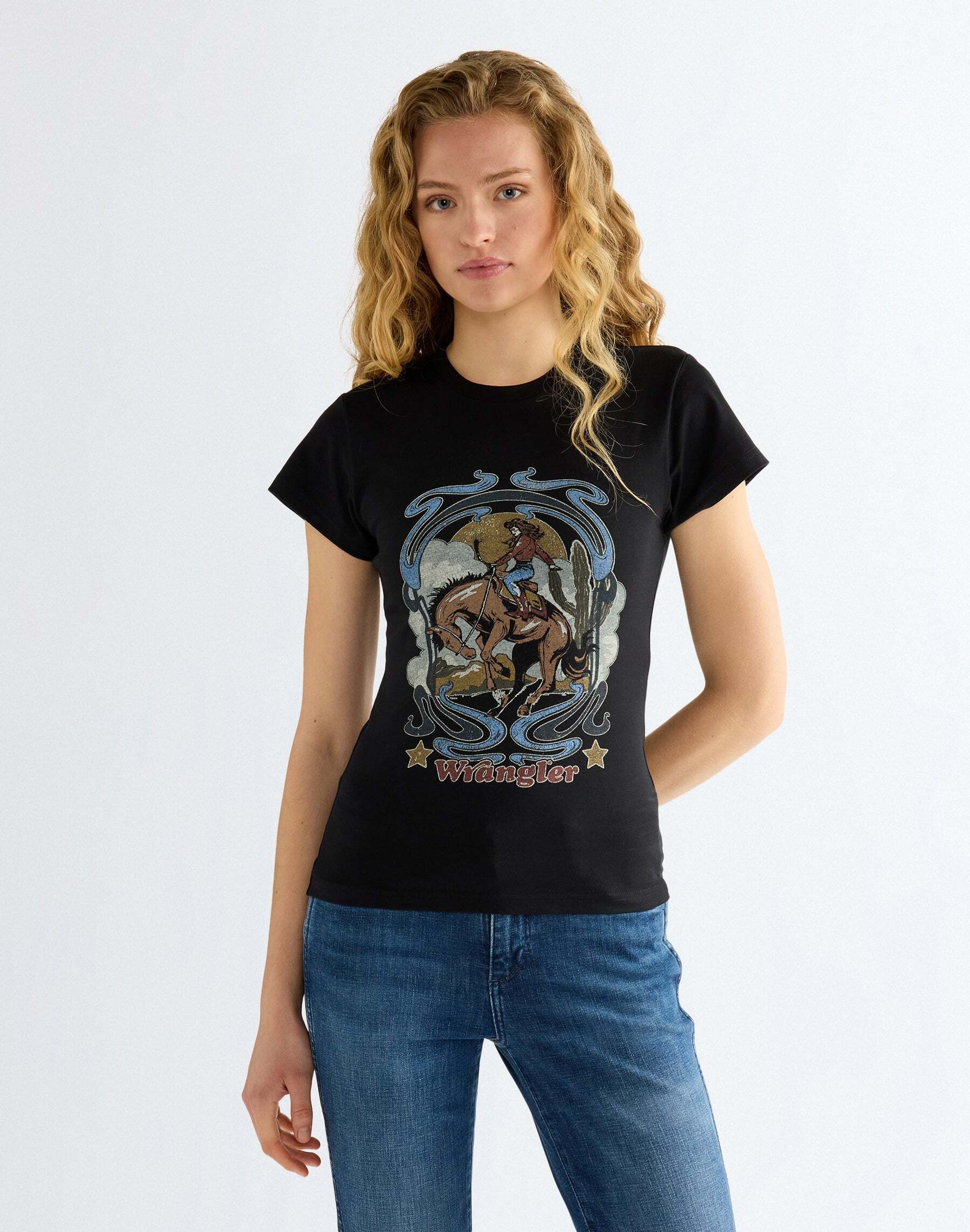 Image of Wrangler T-Shirt "WRANGLER T-Shirt Shrunken Band"