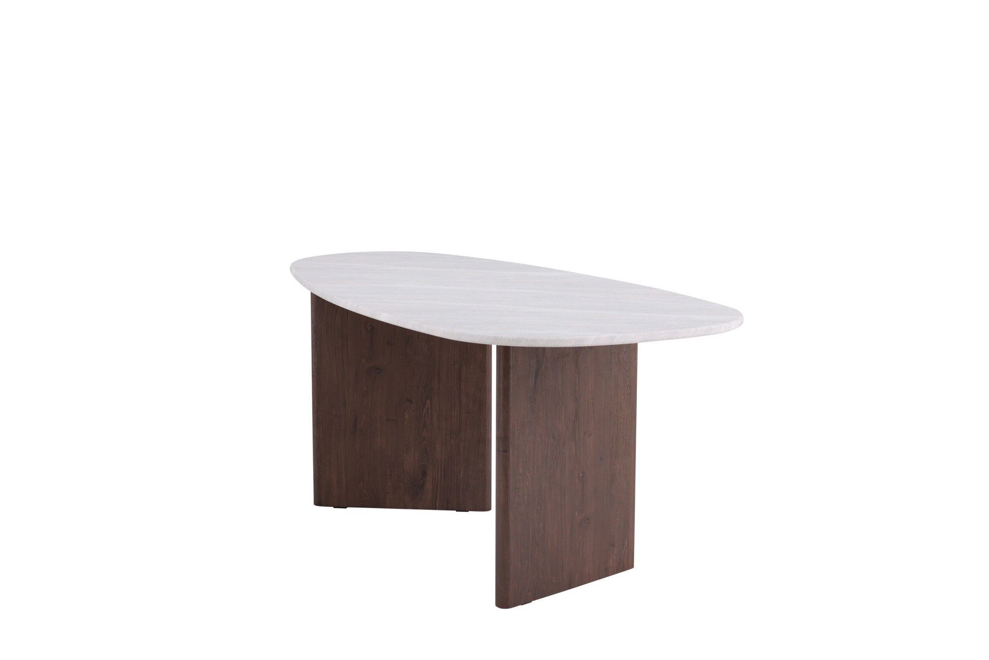 Venture Home Esstisch »Grönvik, ovaler Esstisch in moderner Betonoptik, 180 × 90 cm« Esszimmertisch, MDF, Papierlaminat, oval, geräumig, skandinavisch