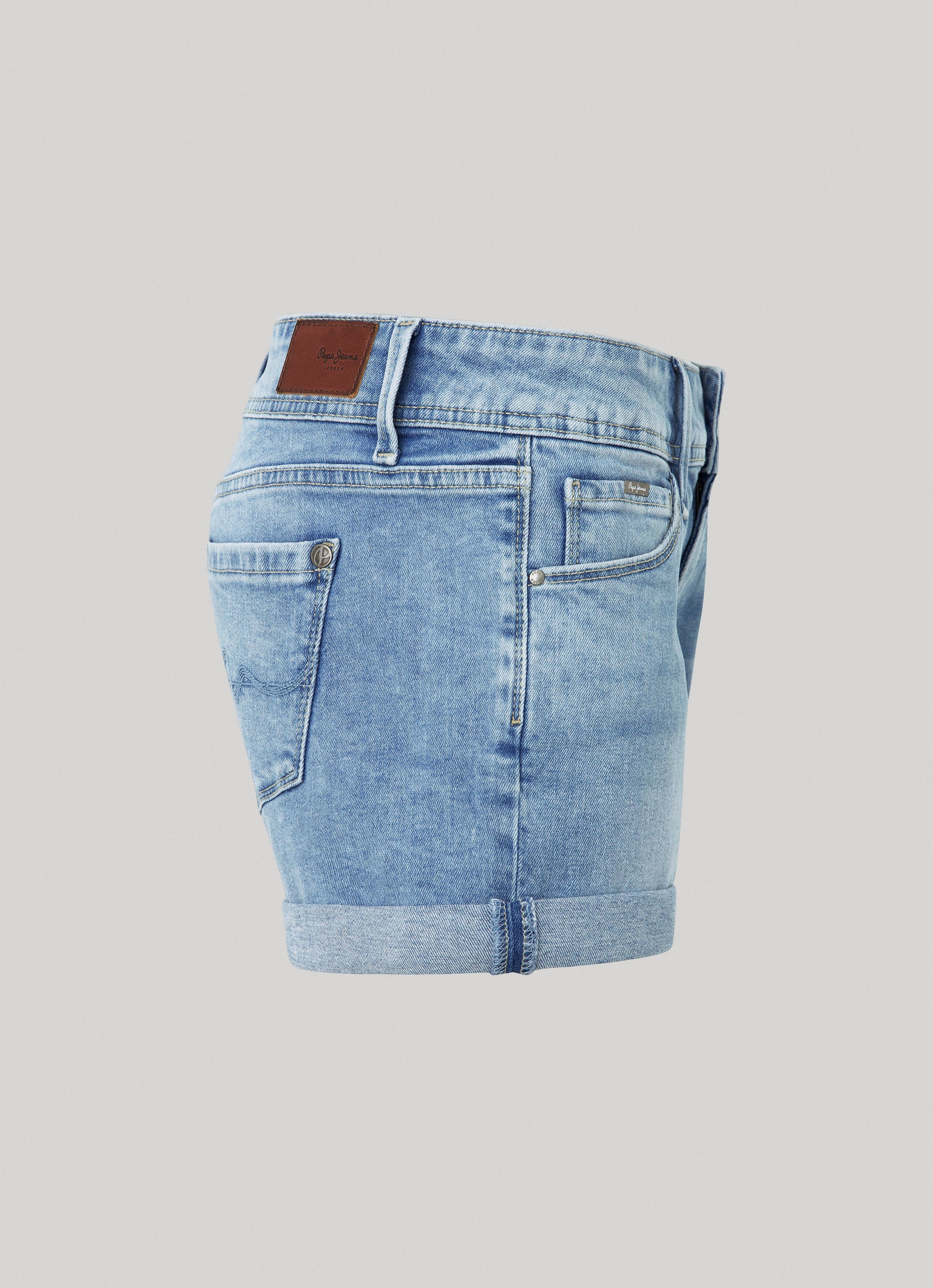 Pepe Jeans Jeansshorts, mit Umschlagsaum