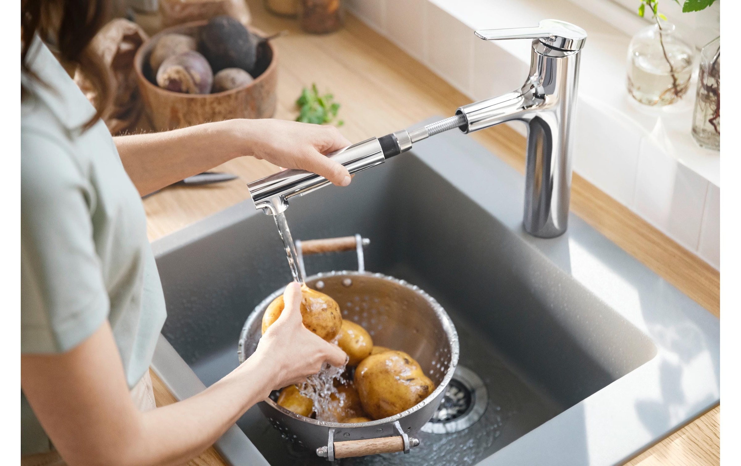 hansgrohe Küchenarmatur »Zesis M33 Auszugsbrause, 2 Strahlen, sBox lite«
