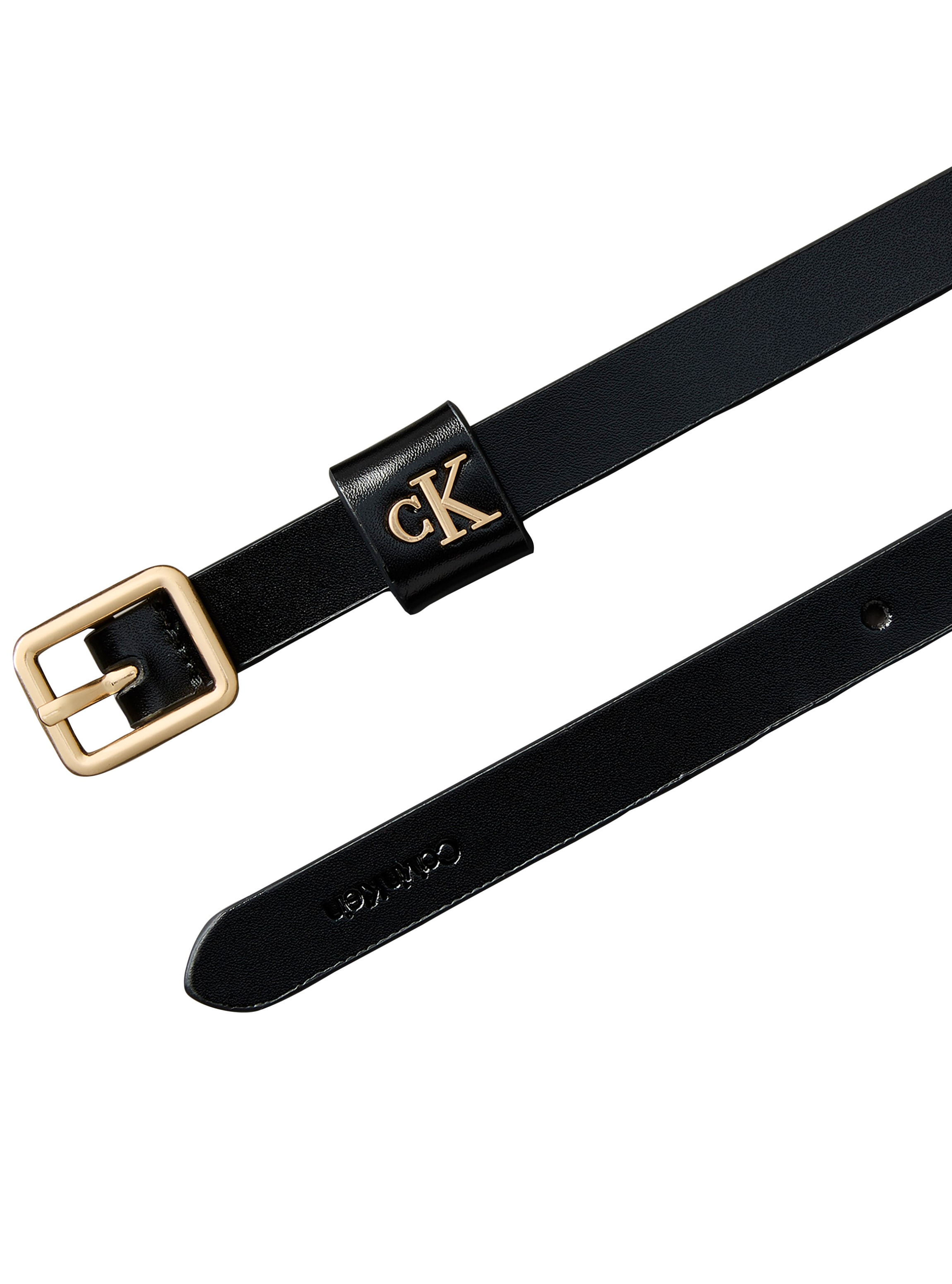 Calvin Klein Jeans Ledergürtel »SQUARE BUCKLE CK LOOP 15MM« Regular fit und grössenverstellbar