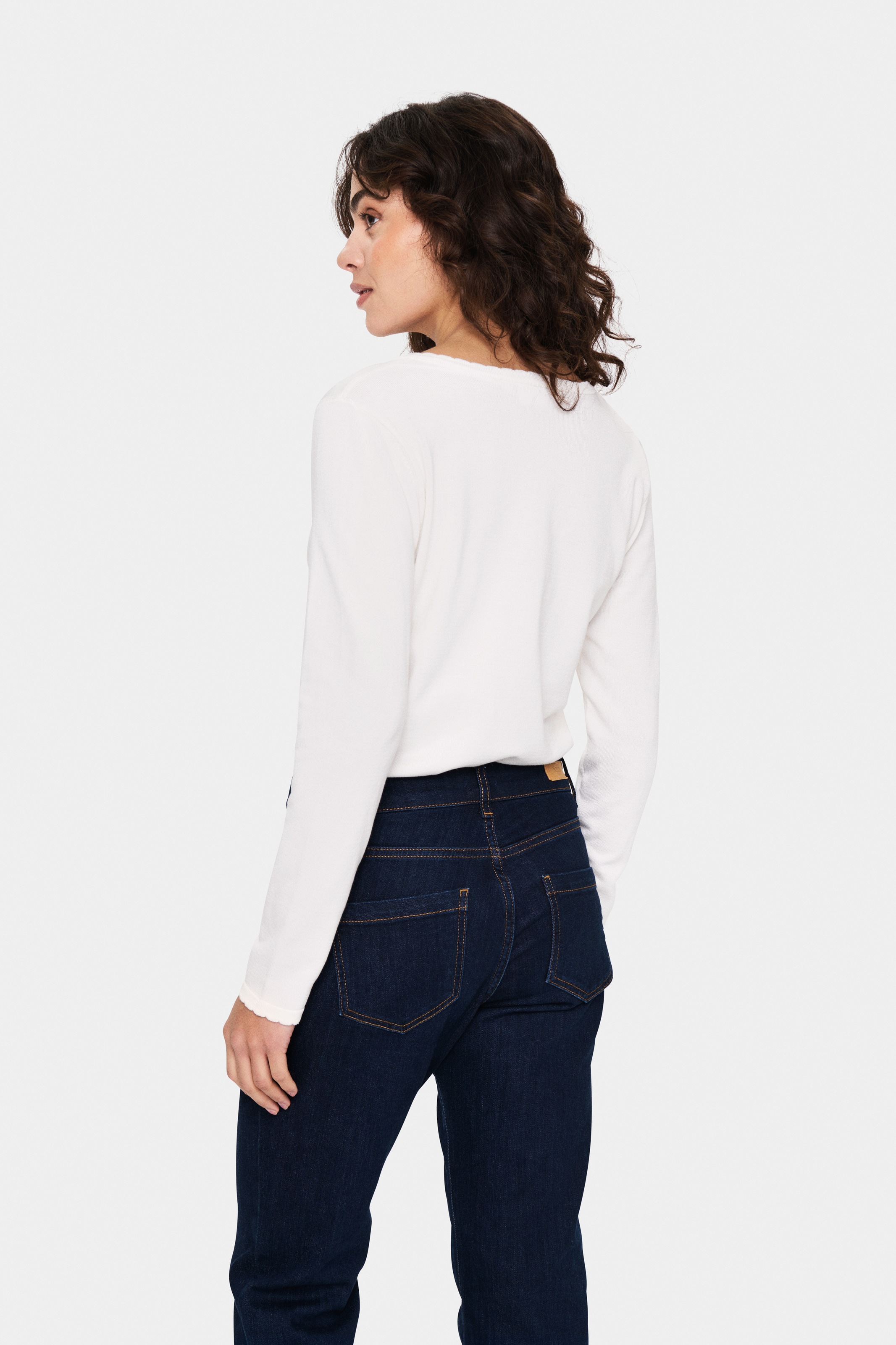 Saint Tropez Strickpullover »MilaSZ LS V-Neck Pullover« Viskosemischung, Regular fit