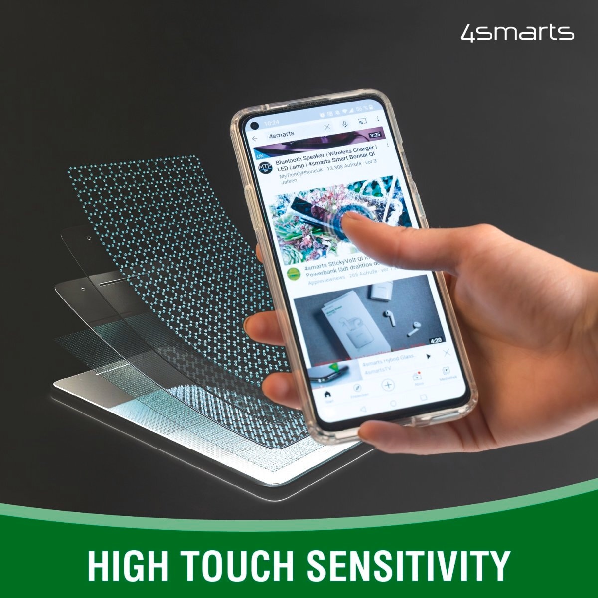 4smarts Displayschutzglas »Second Glass 2.5D«, für Apple iPhone 13/13 Pro-Apple iPhone 14-Apple iPhone SE (4. Gen), Displayschutzfolie, Schutzfolie, Bildschirmschutz, kratz- & stossfest