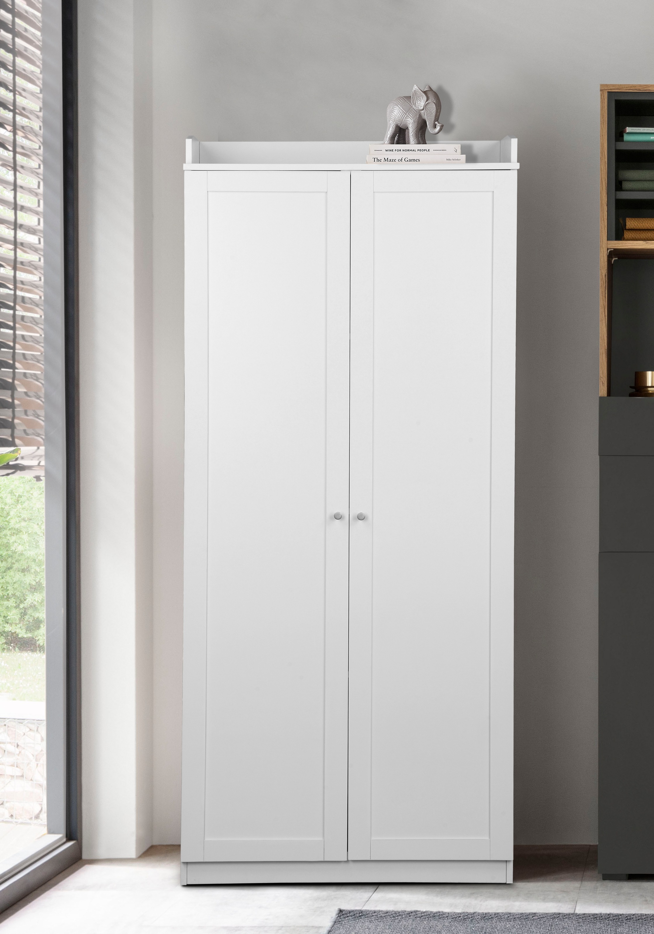 OTTO home Aktenschrank "Aalborg" im Landhausstil, 4 Fächer mit Ordnerhöhe, umrandete Ablagefläche, Höhe 180 cm