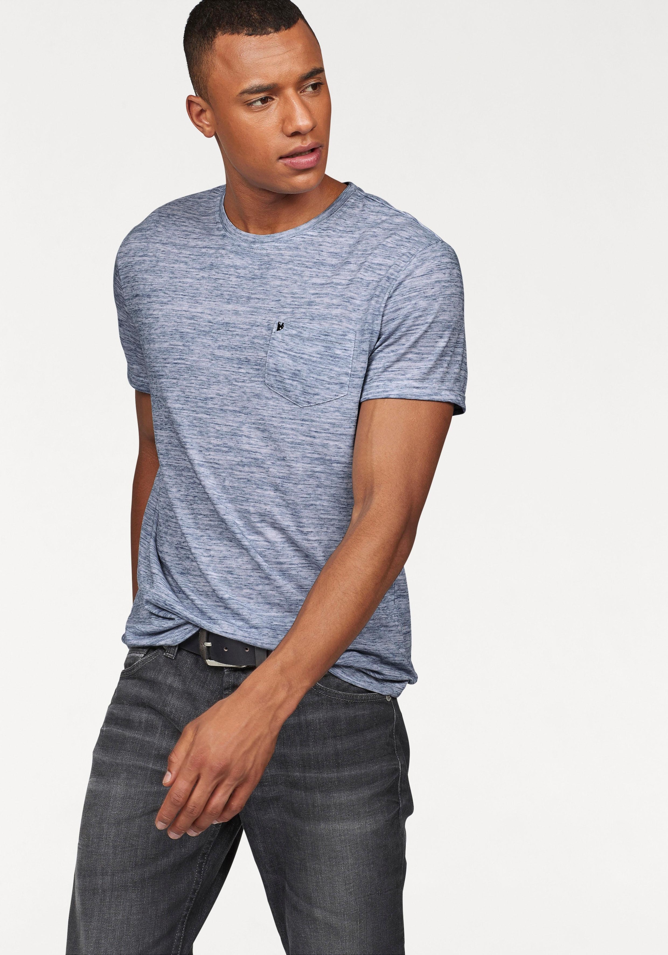 Image of Bruno Banani T-Shirt Kurzarm, Slim Fit, unifarben, Rundhalsausschnitt