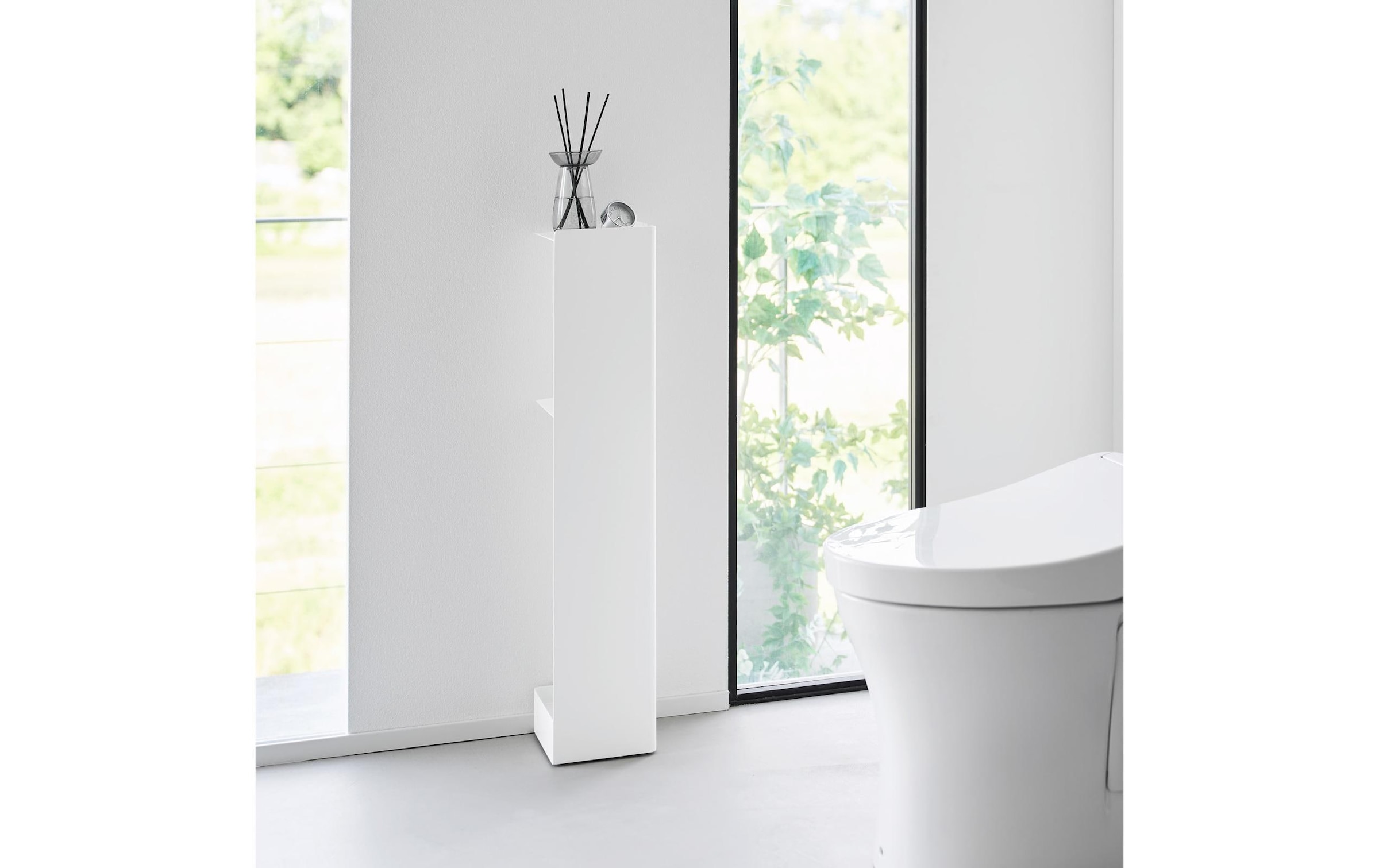 Yamazaki Toilettenpapierhalter »Tower mit Rollen 16 x 80.5 cm«