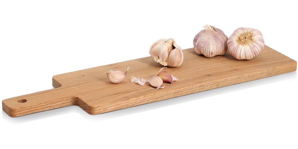 Zeller Present Planche de service »Schneide-/Servierbrett mit Griff, Eiche« Schneidebrett, natürliches Material