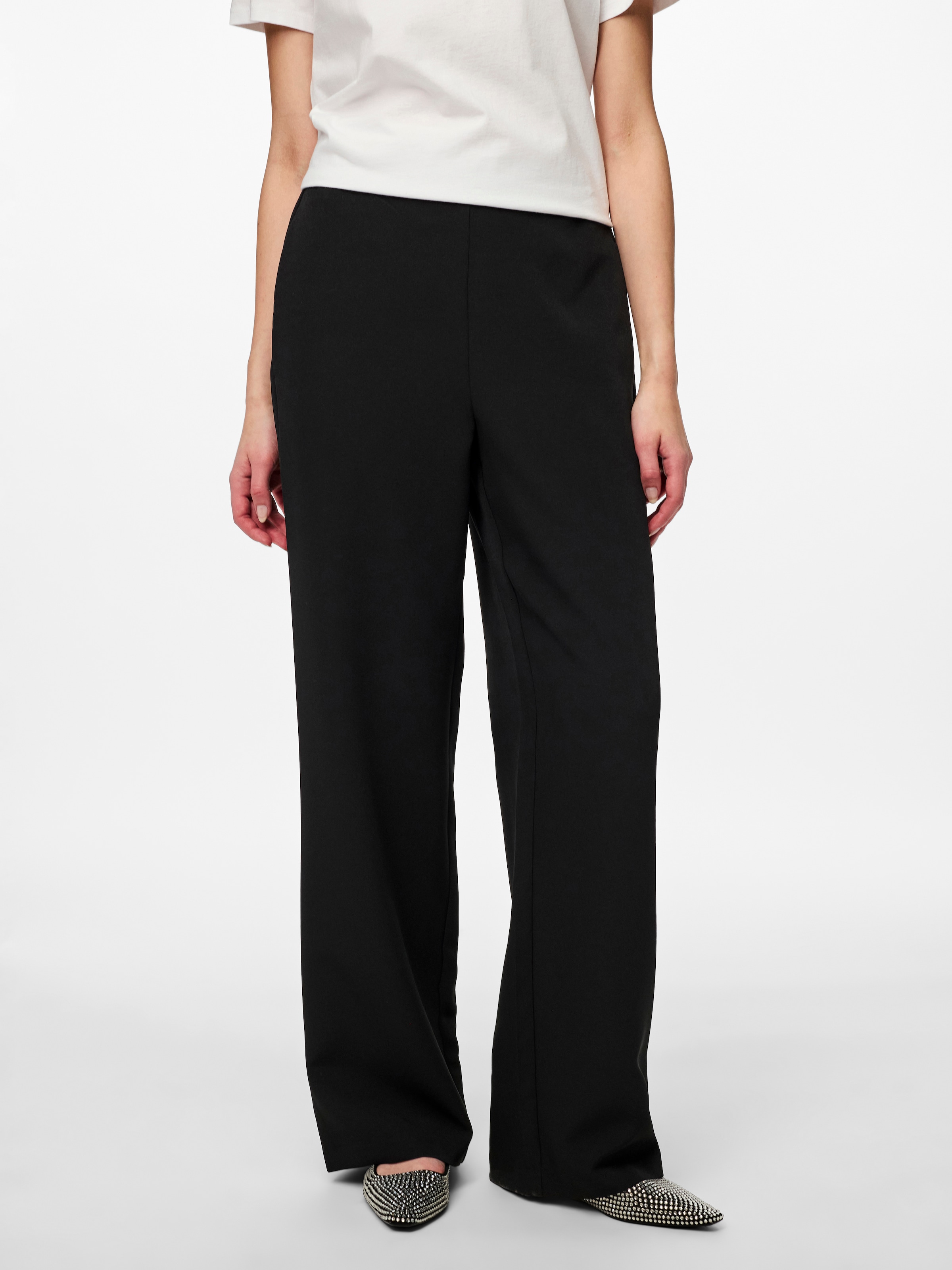 Anzughose »PCBOSELLA HW WIDE PLAIN PANT NOOS«