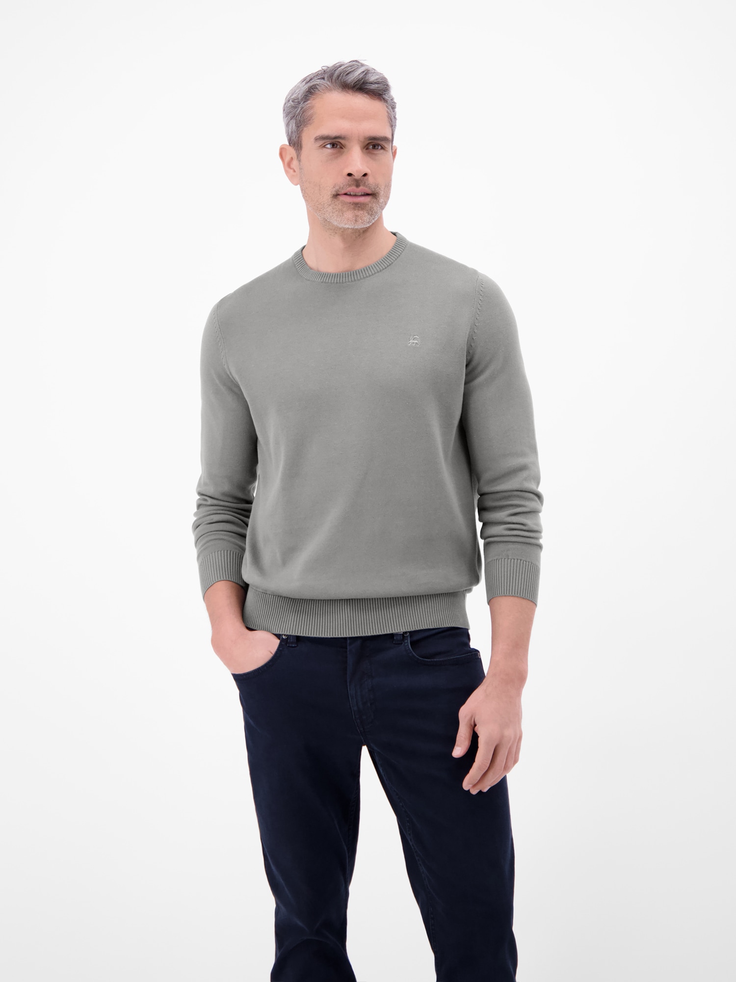 LERROS Pull en tricot »Crewneck Strickpullover« Weicher Strick-Pullover, Rundhalsausschnitt, lange Ärmel, pflegeleicht