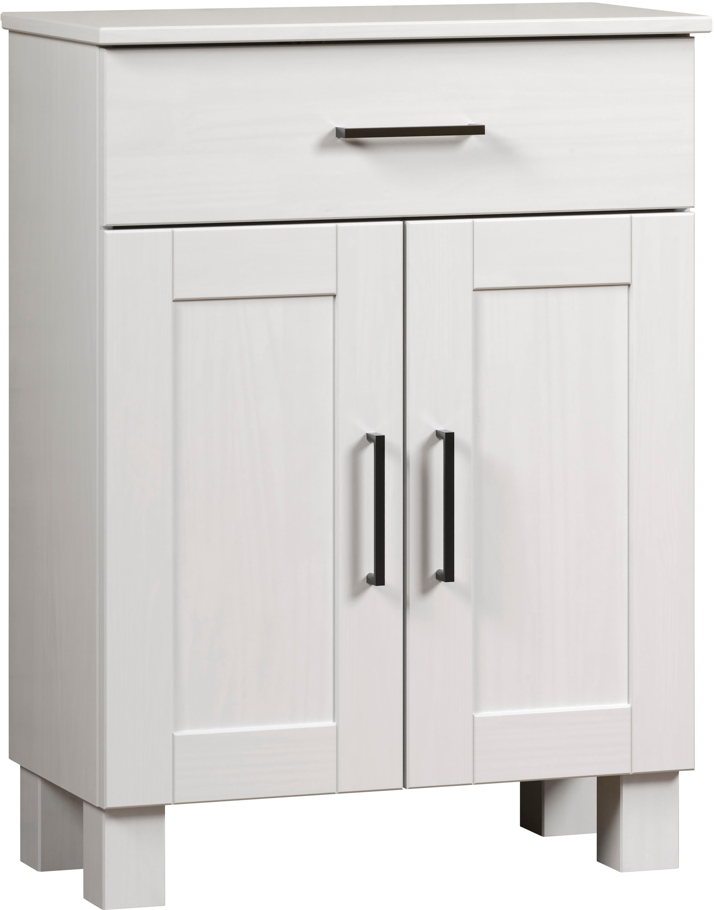 Image of welltime Unterschrank "Ulea" 1 Stk. tlg. Badkommode aus Massivholz mit breitem Schubfach - (B/T/H) 60/30/80 cm