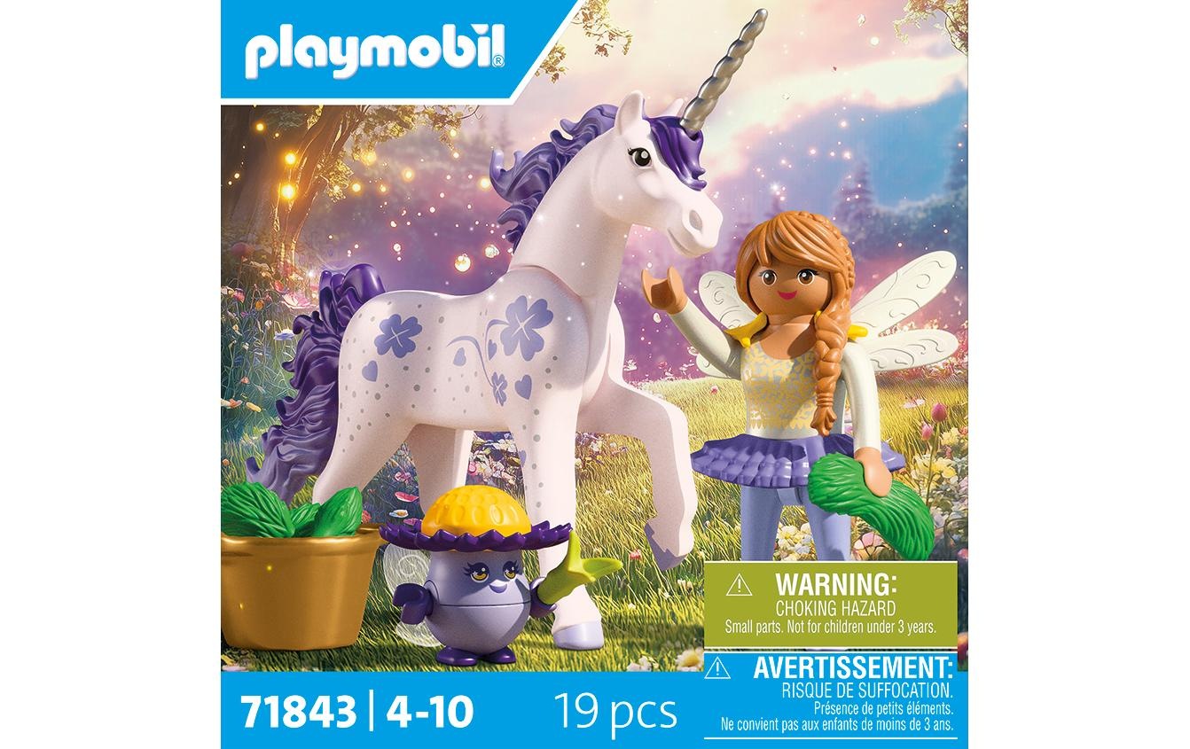 Playmobil® Jeu de construction »Sammeleinhorn, Glückslavendel mit Fee (71843), Princess Magic«