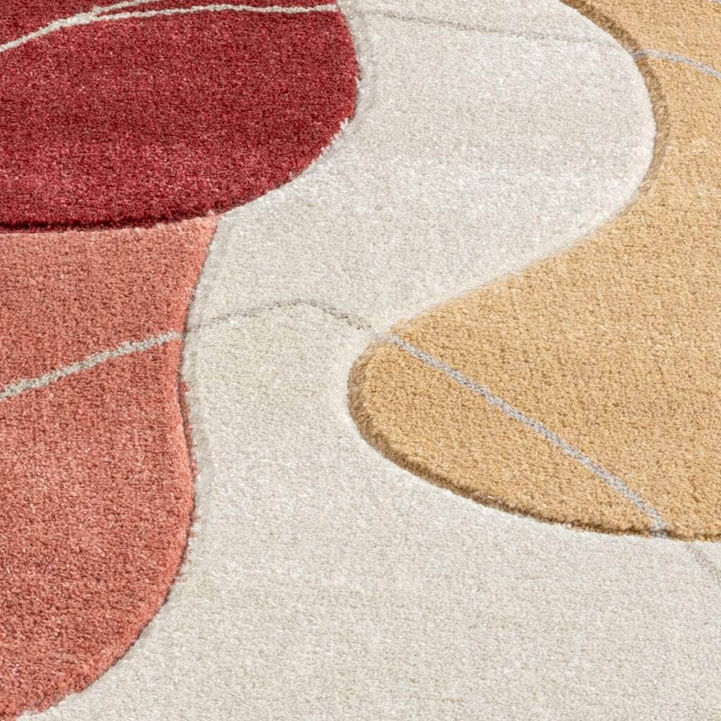 Carpet City Teppich »BONITO 7158«, rechteckig, 11 mm Höhe, Läufer, Flachflor, Hochtief-Muster/ 3D-Effekt, Geo-Muster, Wohnzimmer