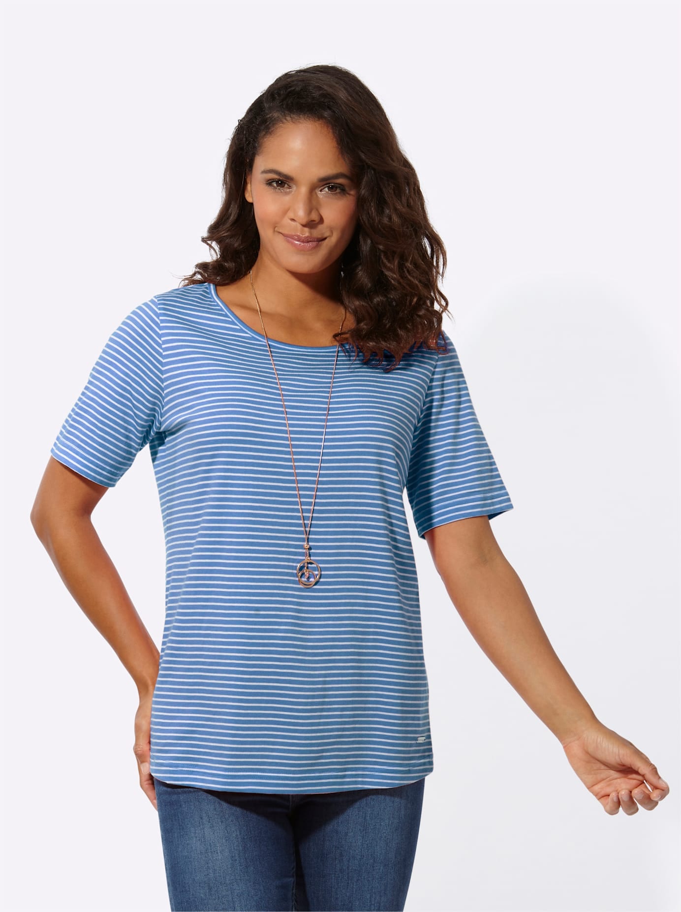 Image of Casual Looks Kurzarmshirt "Ringelshirt" 1 Stk.