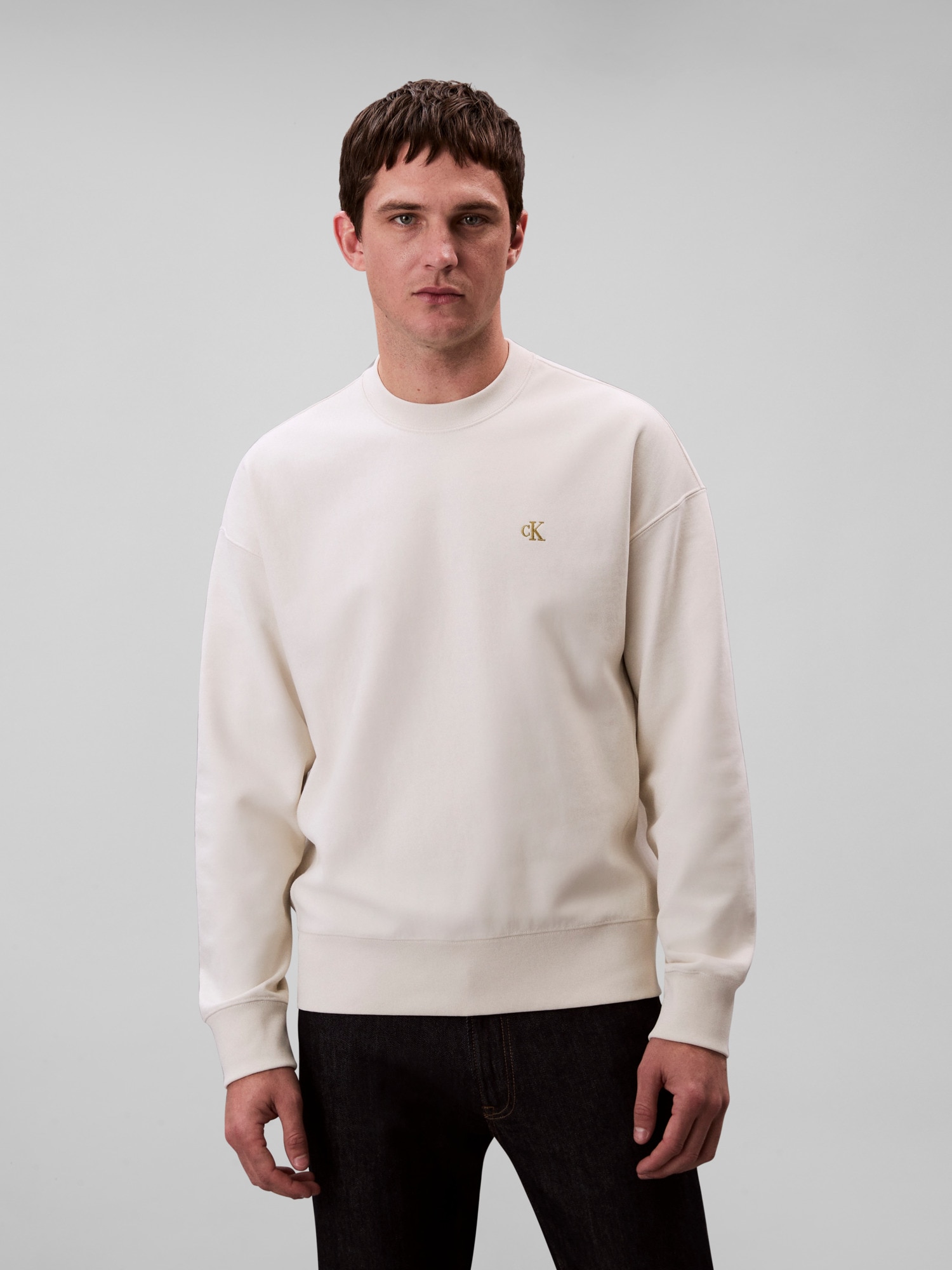 Image of Calvin Klein Sweatshirt "PRMM TRRY MNGRM CN S", Mit Rundhalsausschnitt