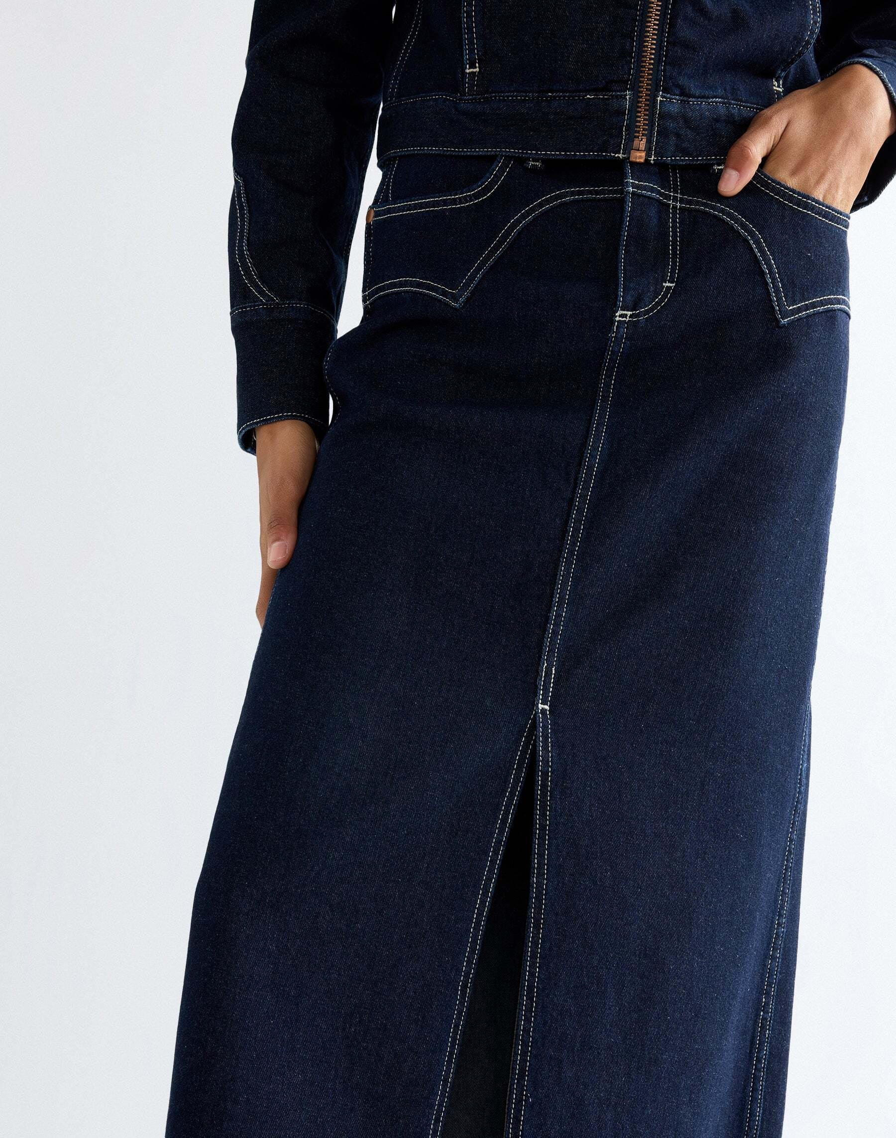 Wrangler Jupe en jean »WRANGLER Jeansrock Western Midi«