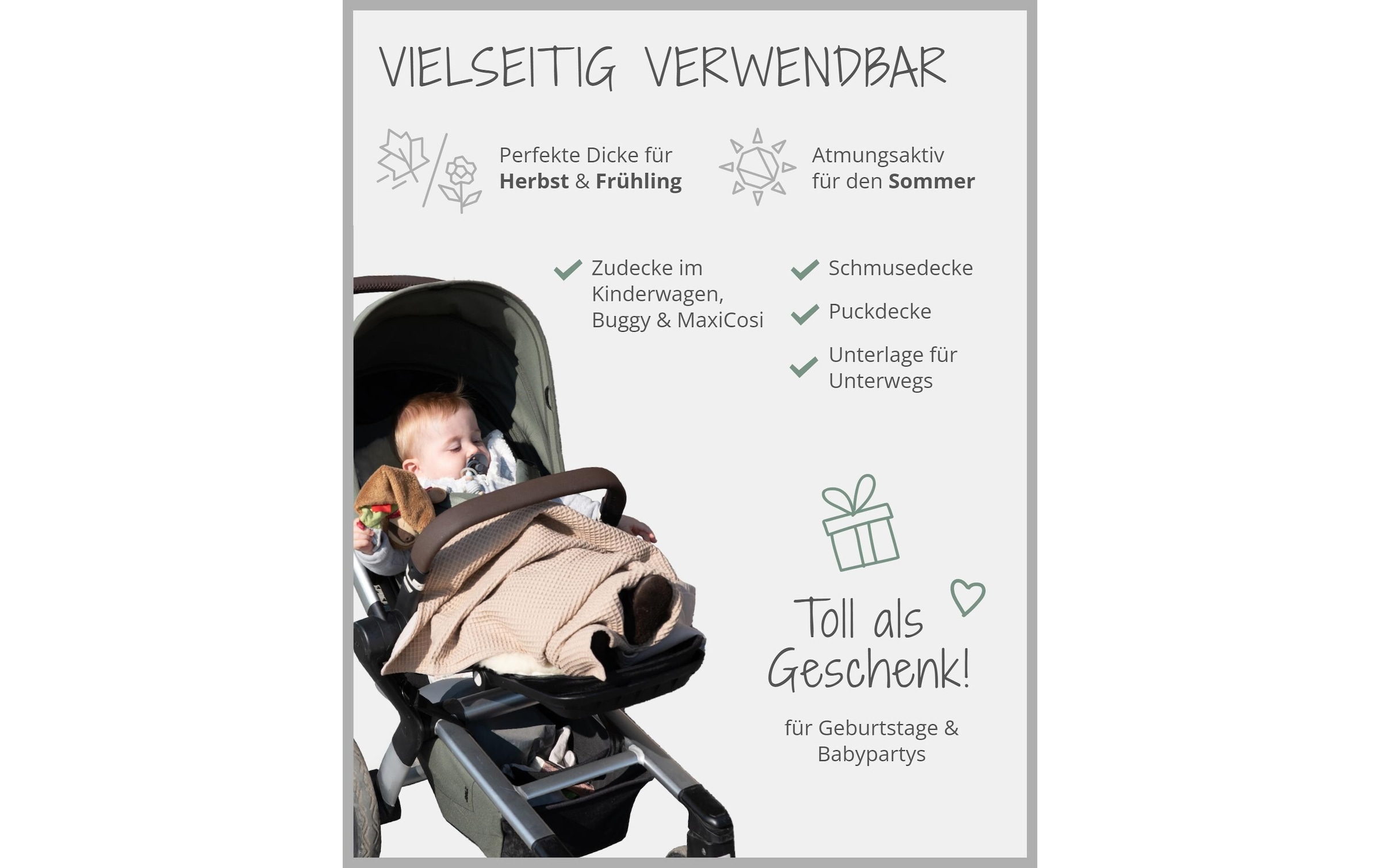 ULLENBOOM ® Wohndecke »Leo 70 x 100 cm«