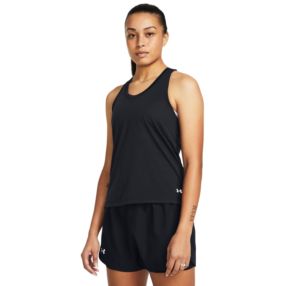 Image of Under Armour Lauftop "UA Launch Laufunterhemd für" mit Rundhalsausschnitt, ärmelloses Design, in unifarbener Optik