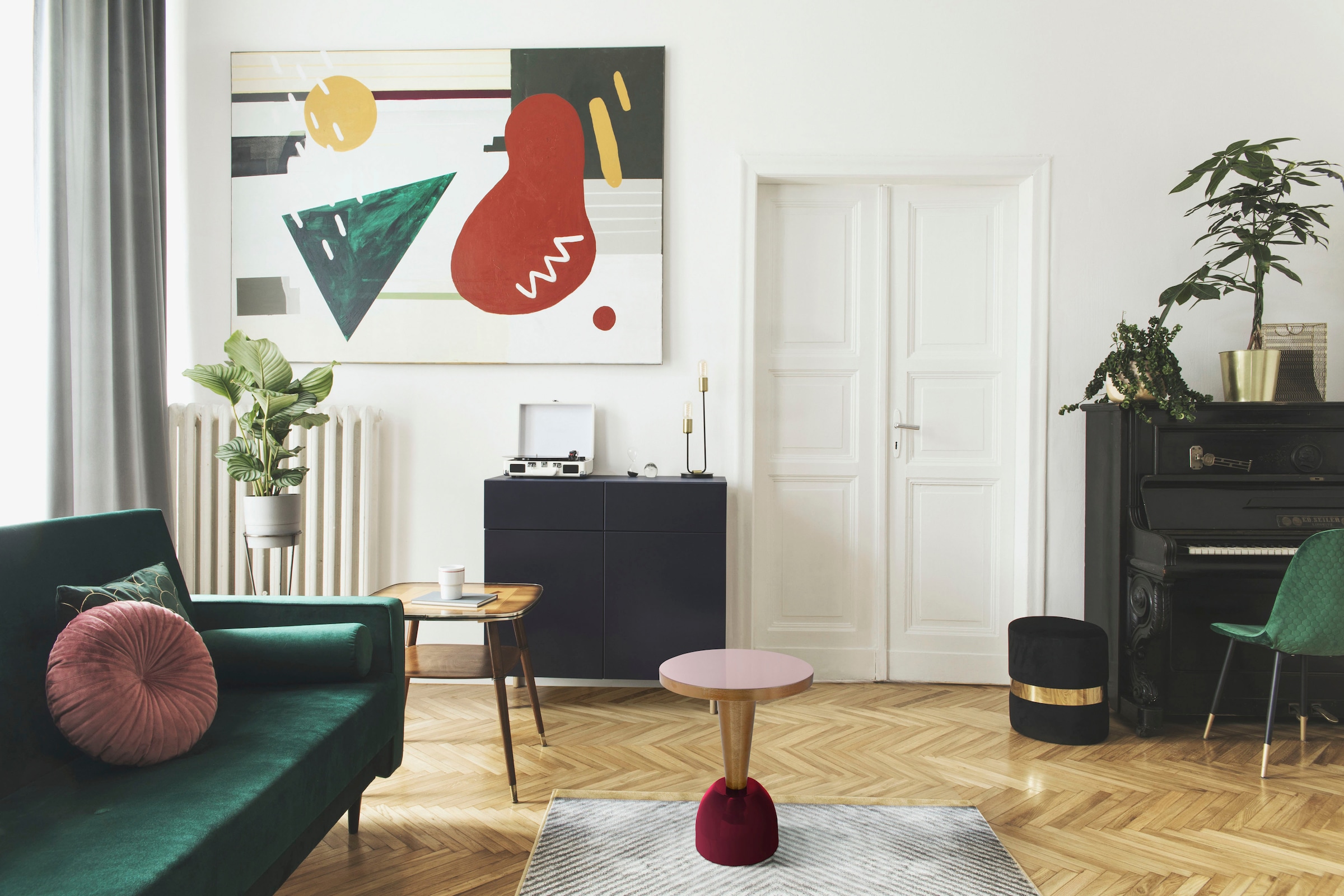 Kayoom Beistelltisch »Art Deco 225, Abstelltisch aus Metall,funktional und stabil«, (1 St.), Dekorativ, glanzvolle Lackierung, stilvolles Gestell