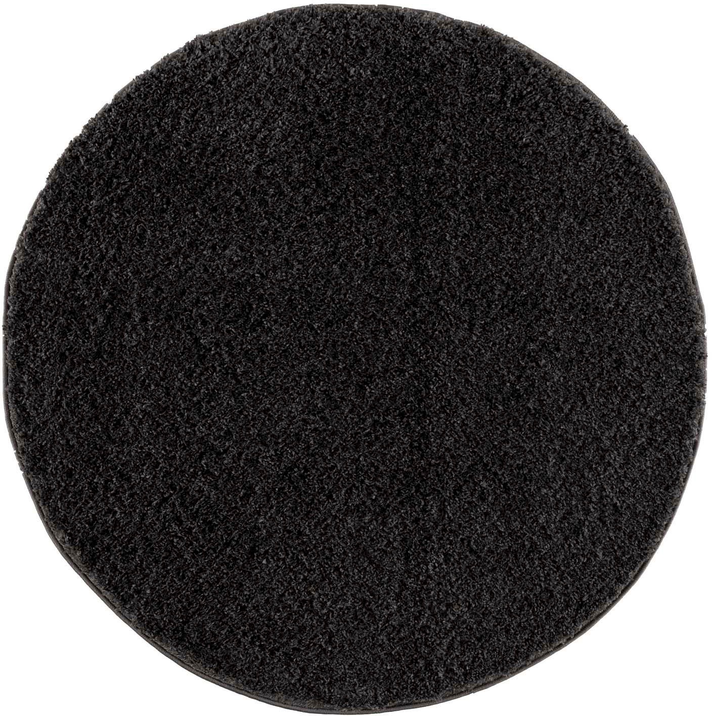 Image of Carpet City Hochflor-Teppich »Pulpy 100«, rund, 30 mm Höhe, besonders weich, mit Fransen, Uni Farben, ideal für Wohnzimmer & Schlafzimmer bei Ackermann Versand Schweiz