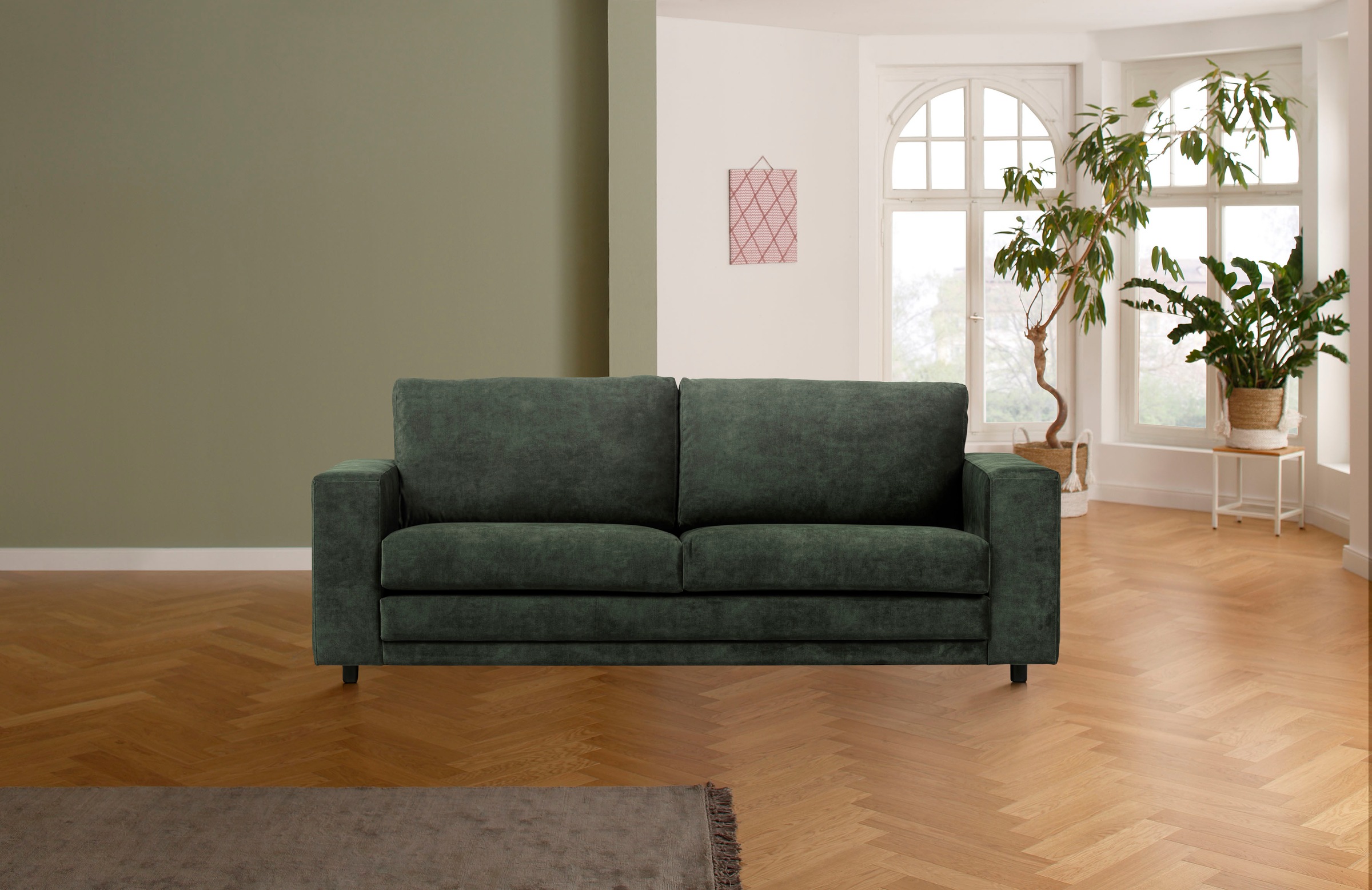 Image of Home affaire 3-Sitzer »Lestat«, mit schwarzen Kunststoff Füssen bei Ackermann Versand Schweiz