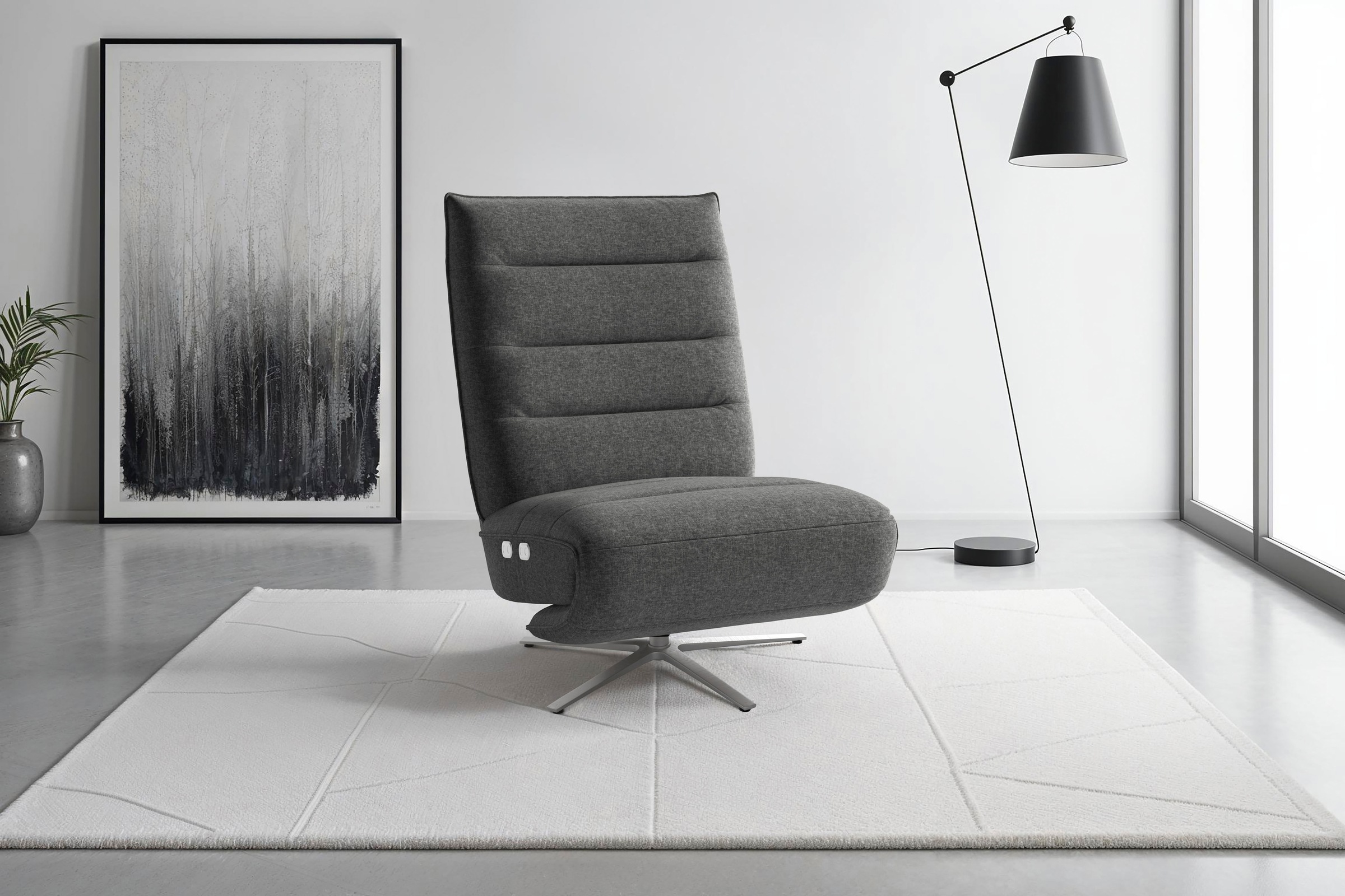 sit&more Fauteuil TV »Eve« mit Herz-Waage und 2 Motoren, Bedienfelder im Sitz
