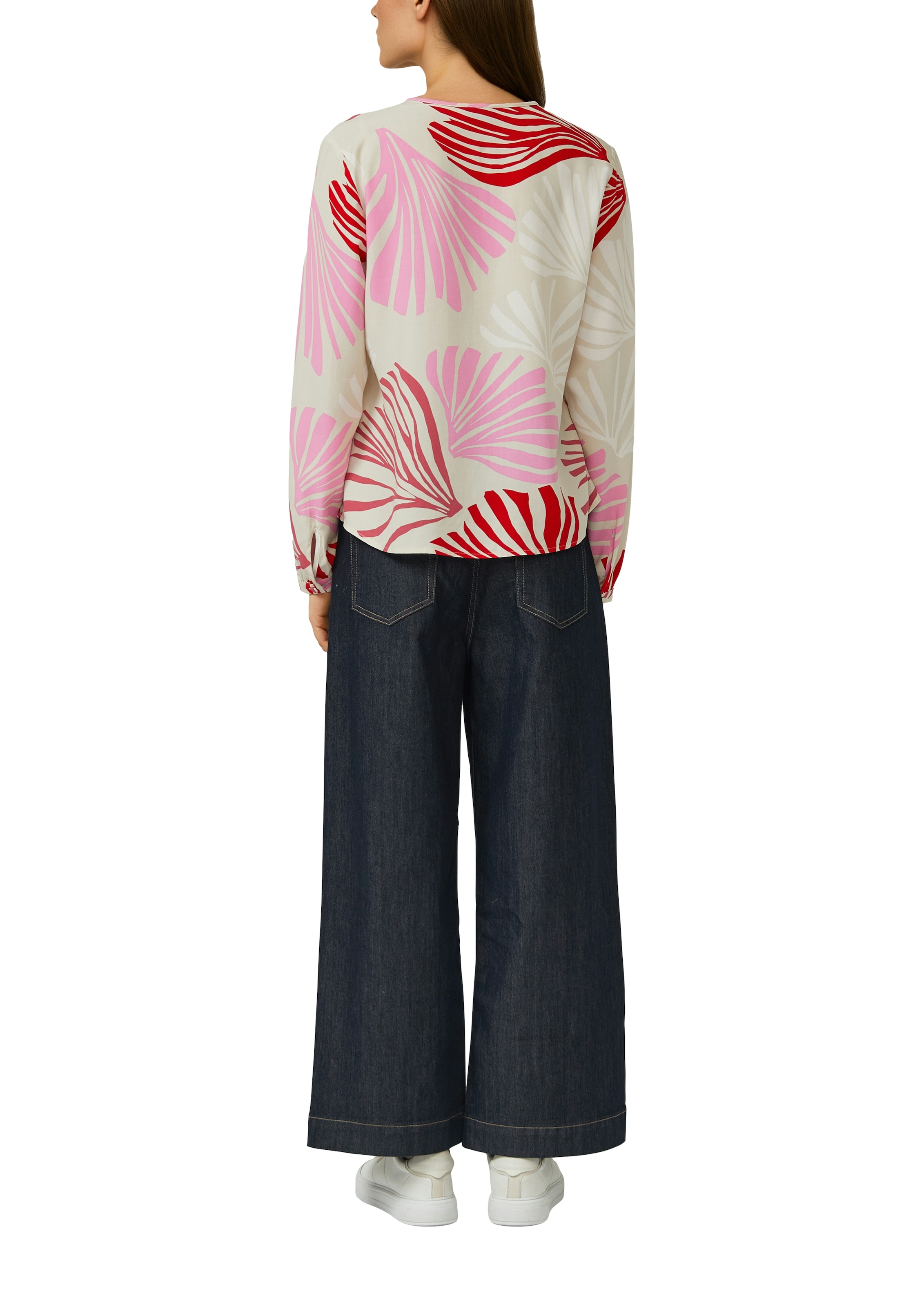 s.Oliver BLACK LABEL Blouse à manches longues mit floralem Muster