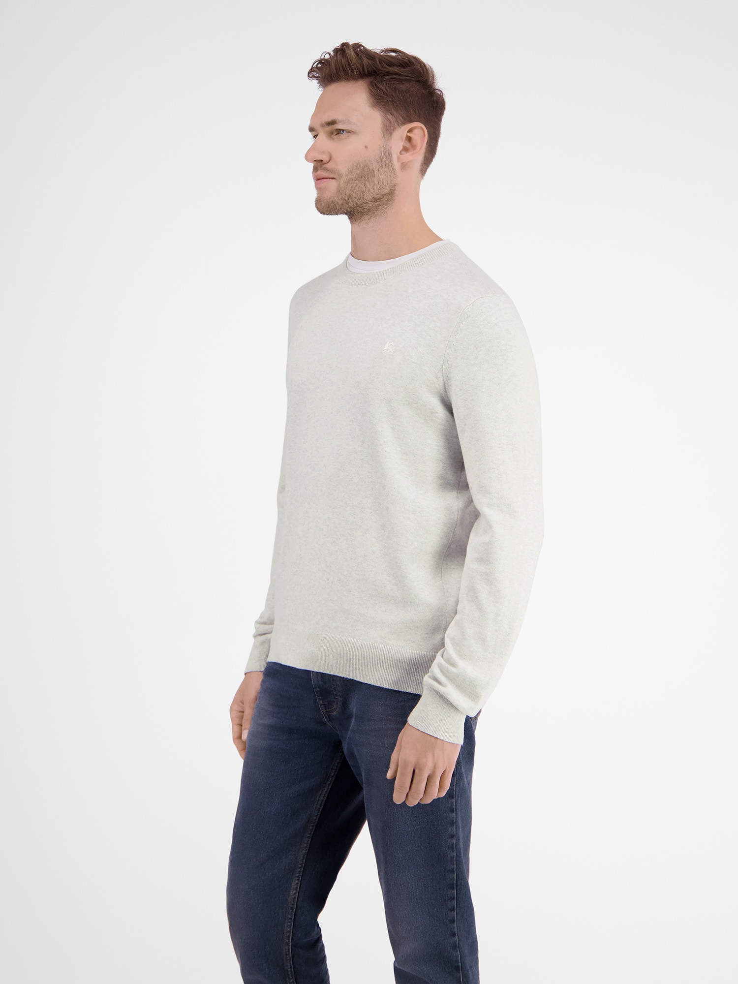 LERROS Strickpullover »Lässiger Flachstrickpullover«