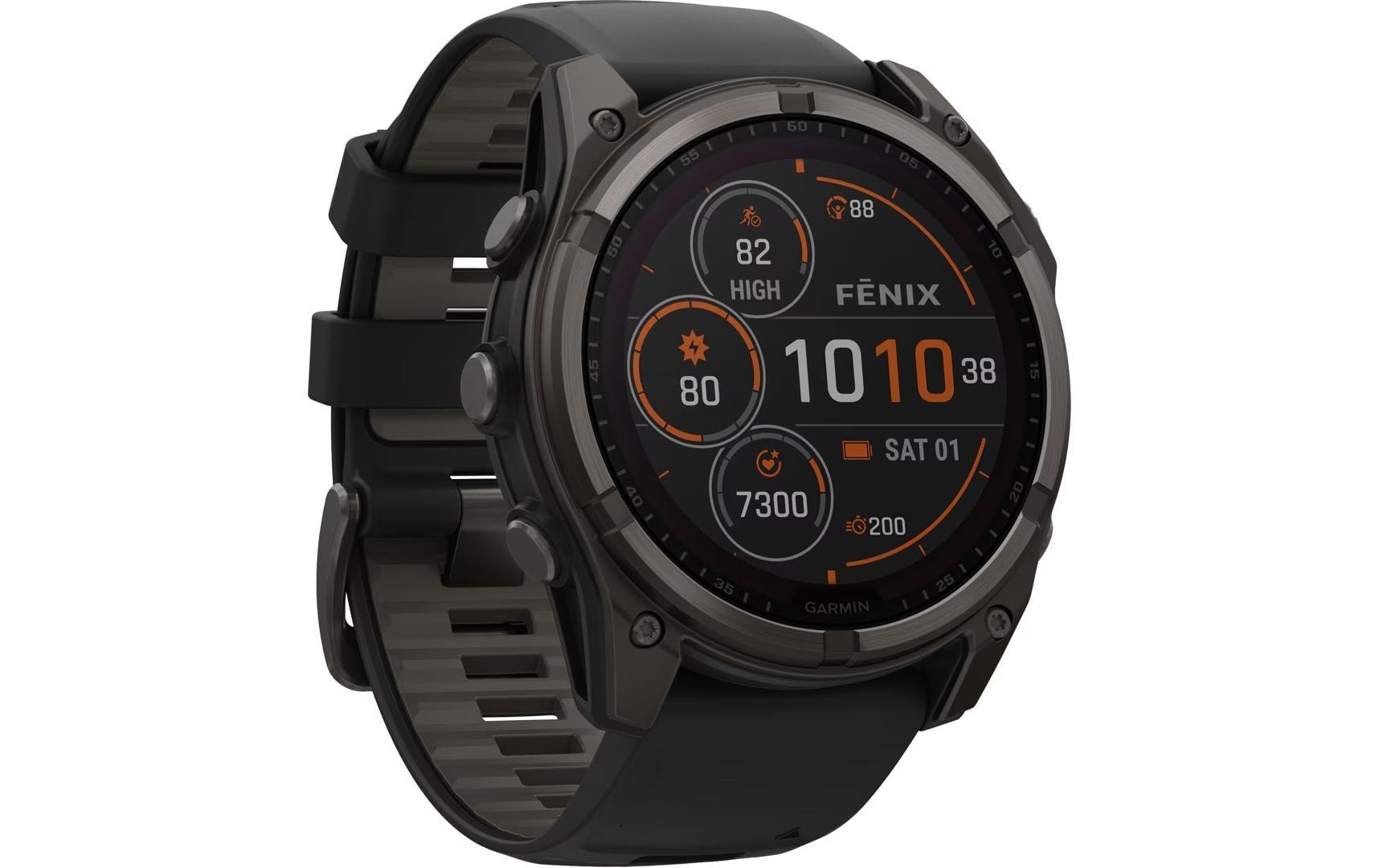 Garmin Smartwatch »Fenix 8 Solar Sapphire«(/ 1,4 ″)
