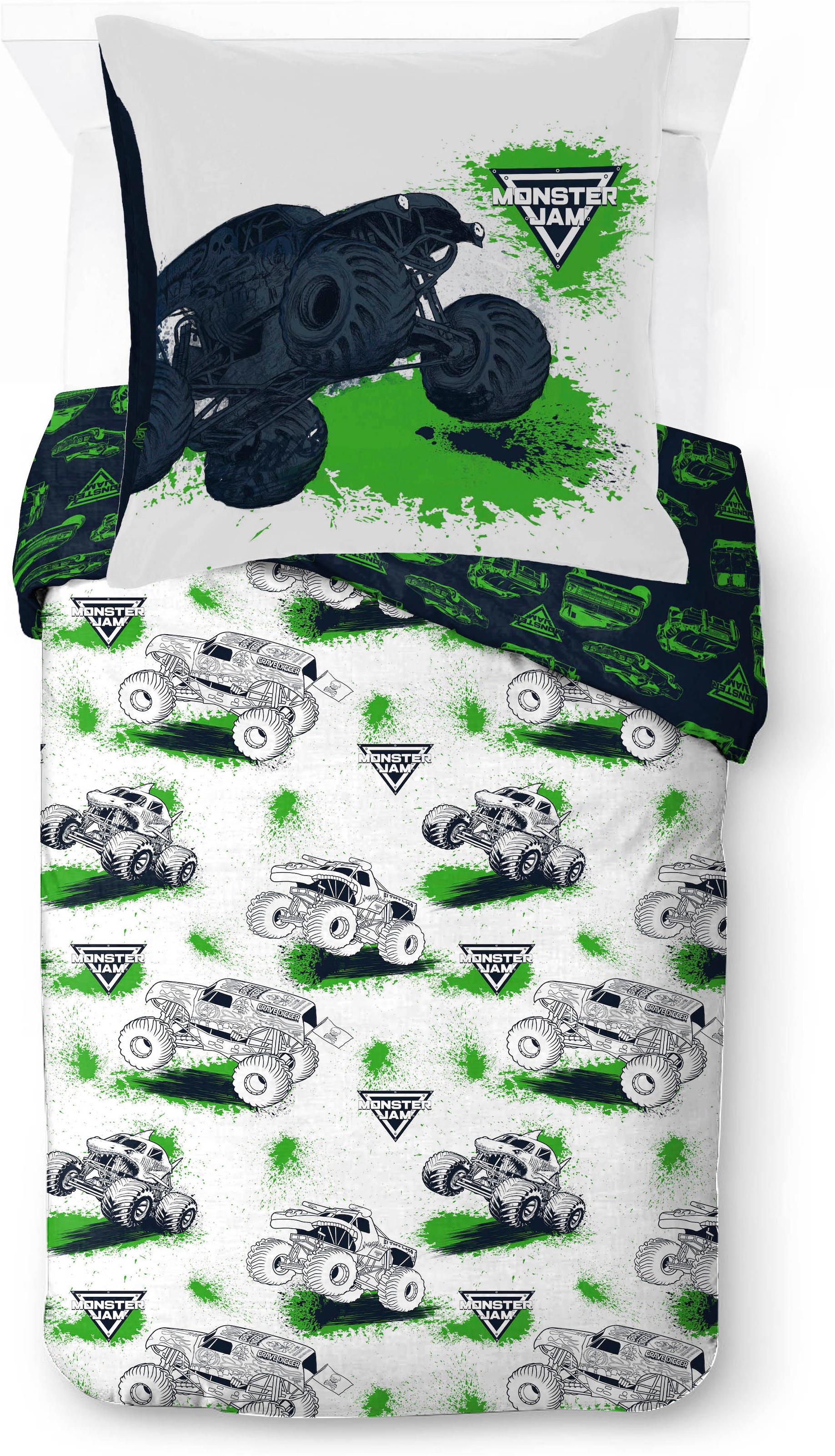 Image of Kinderbettwäsche "Monster Jam Splat" 2 100% Baumwolle
