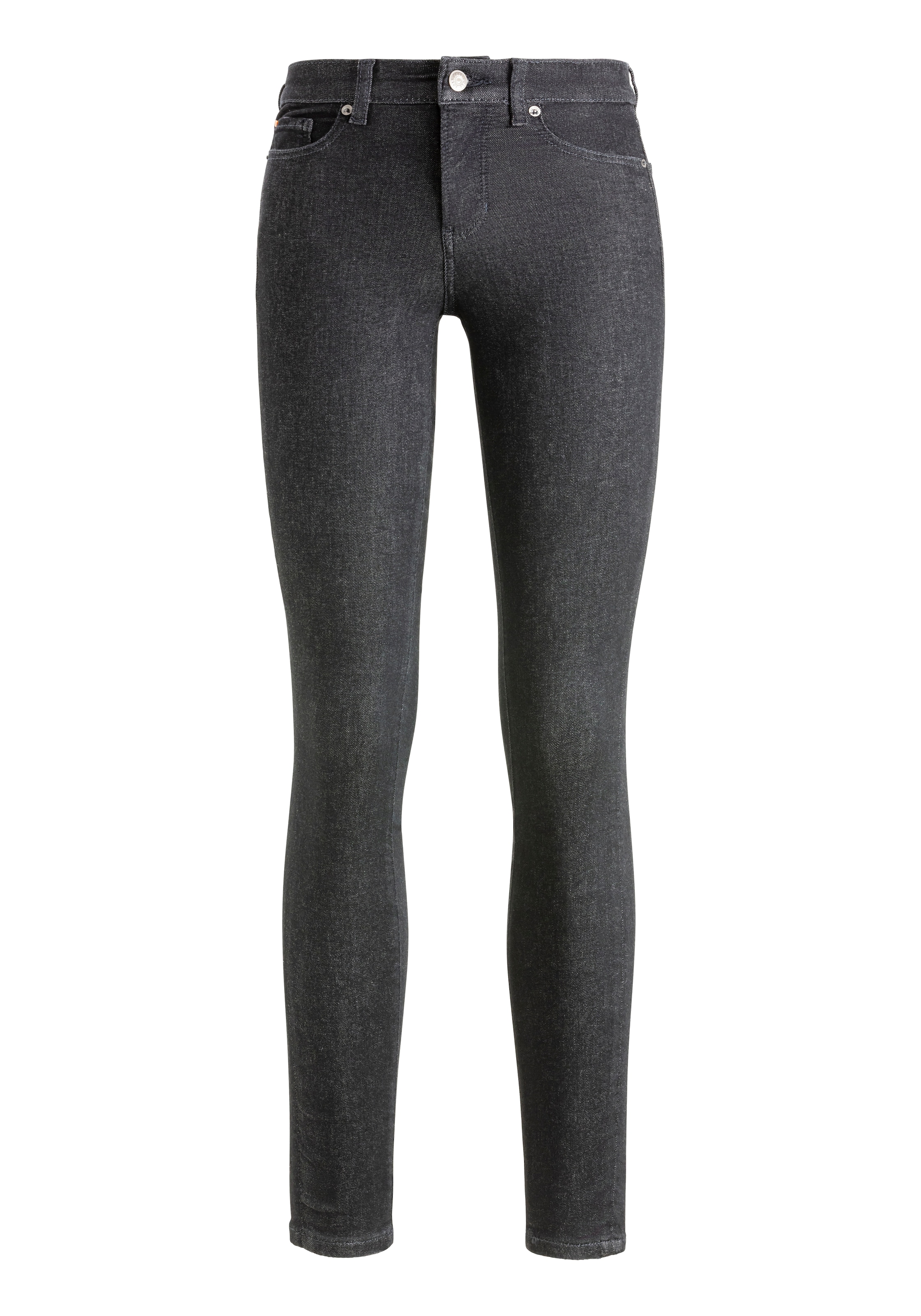 BOSS ORANGE Slim-fit-Jeans »Maye High Rise Slim Premium Damenmode«, mit BOSS Leder-Badge