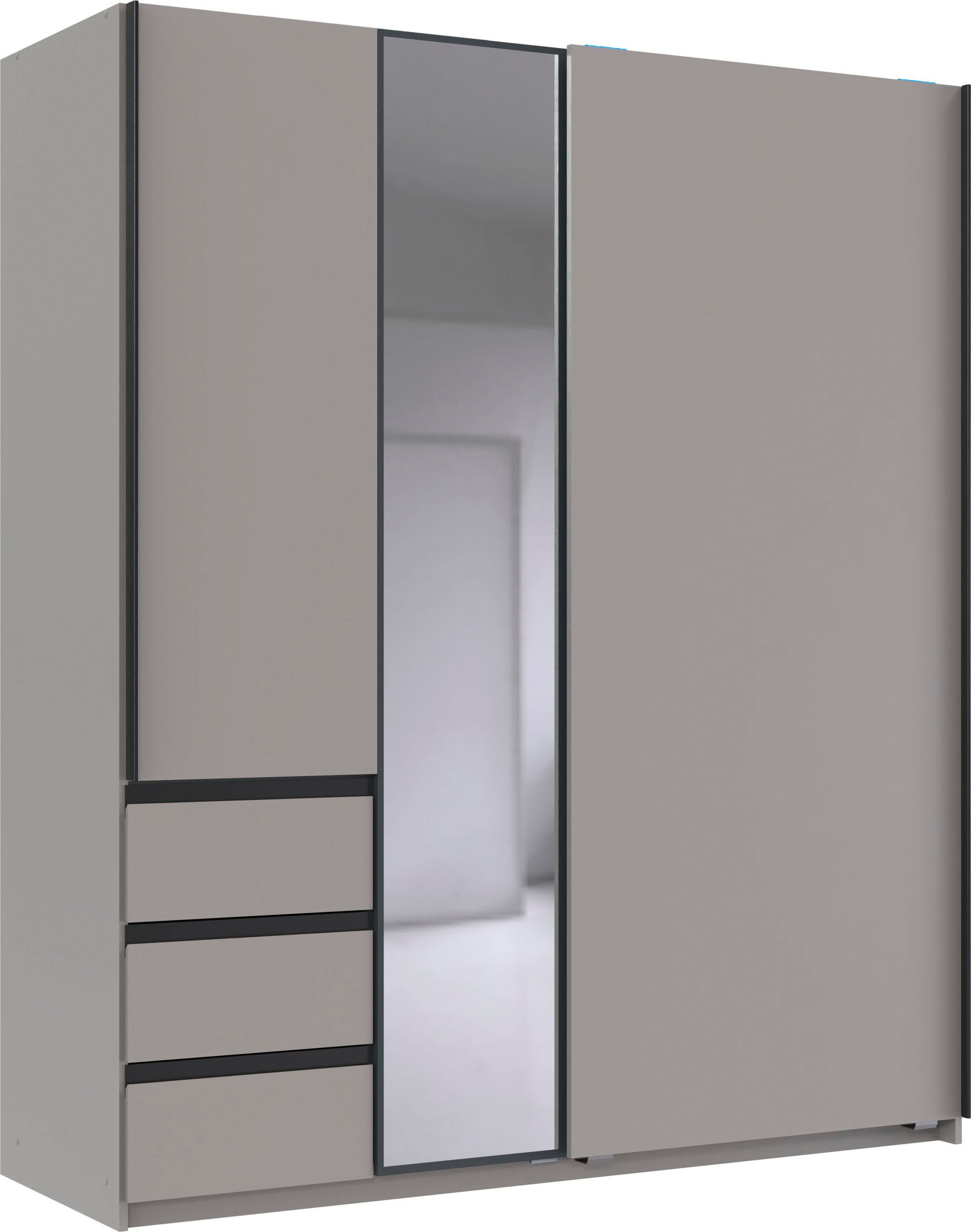 Image of Wimex Schwebetürenschrank "Stade, B: 168cm, inkl. Spiegel und von aussen bedienbaren Schubladen" erhältlich in verschiedenen Farben