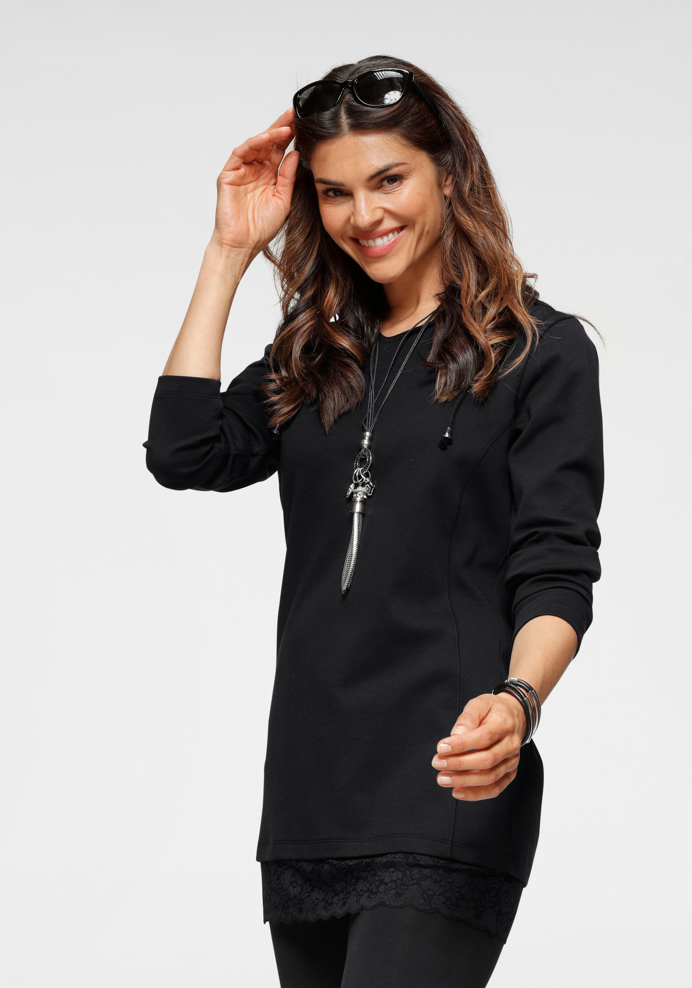 Image of Boysen's Kapuzenshirt, mit elastischer Spitzenkante bei Ackermann Versand Schweiz