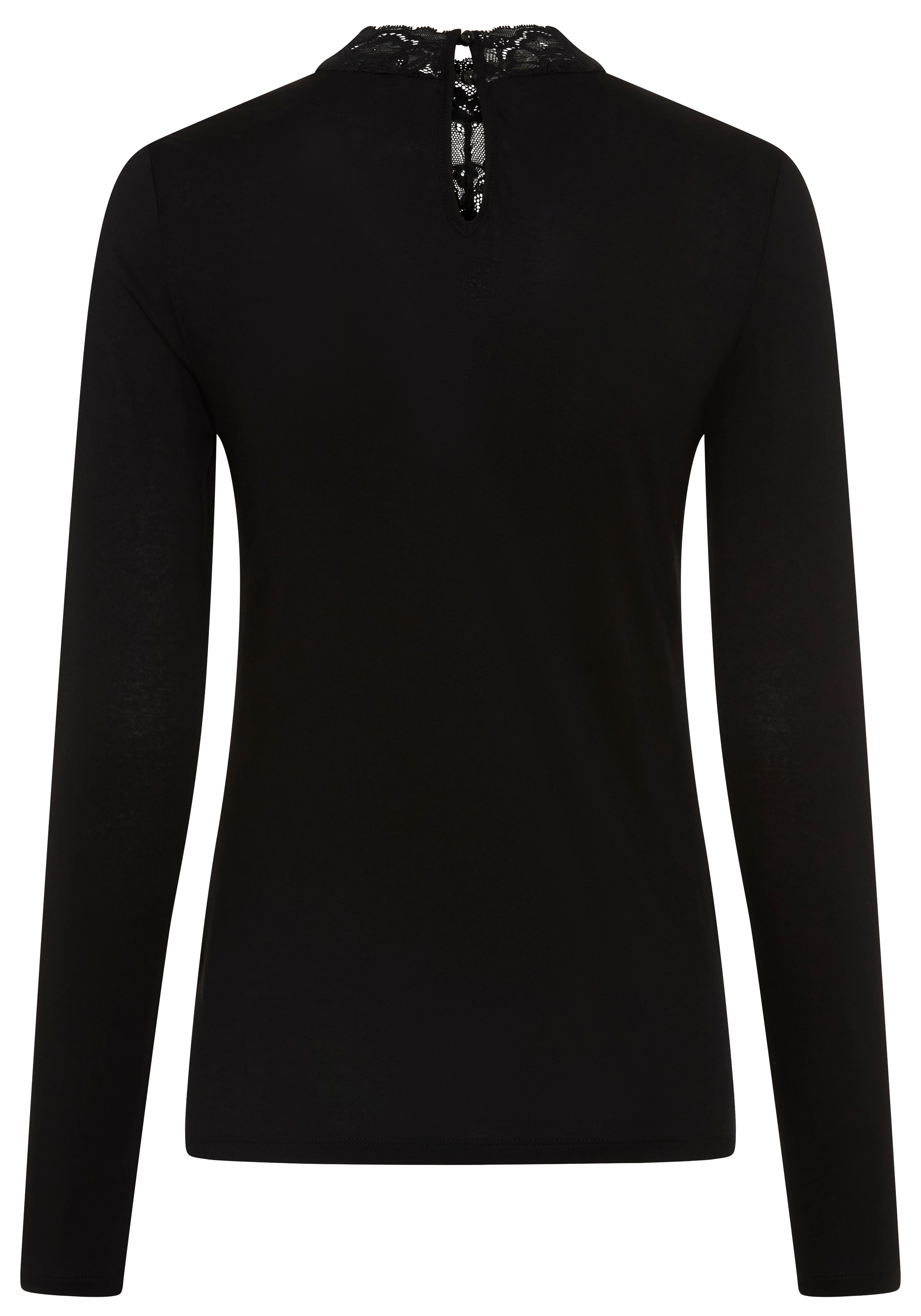 Laura Scott Langarmshirt figurbetonte Passform,  Langarm,  mit Stehkragen