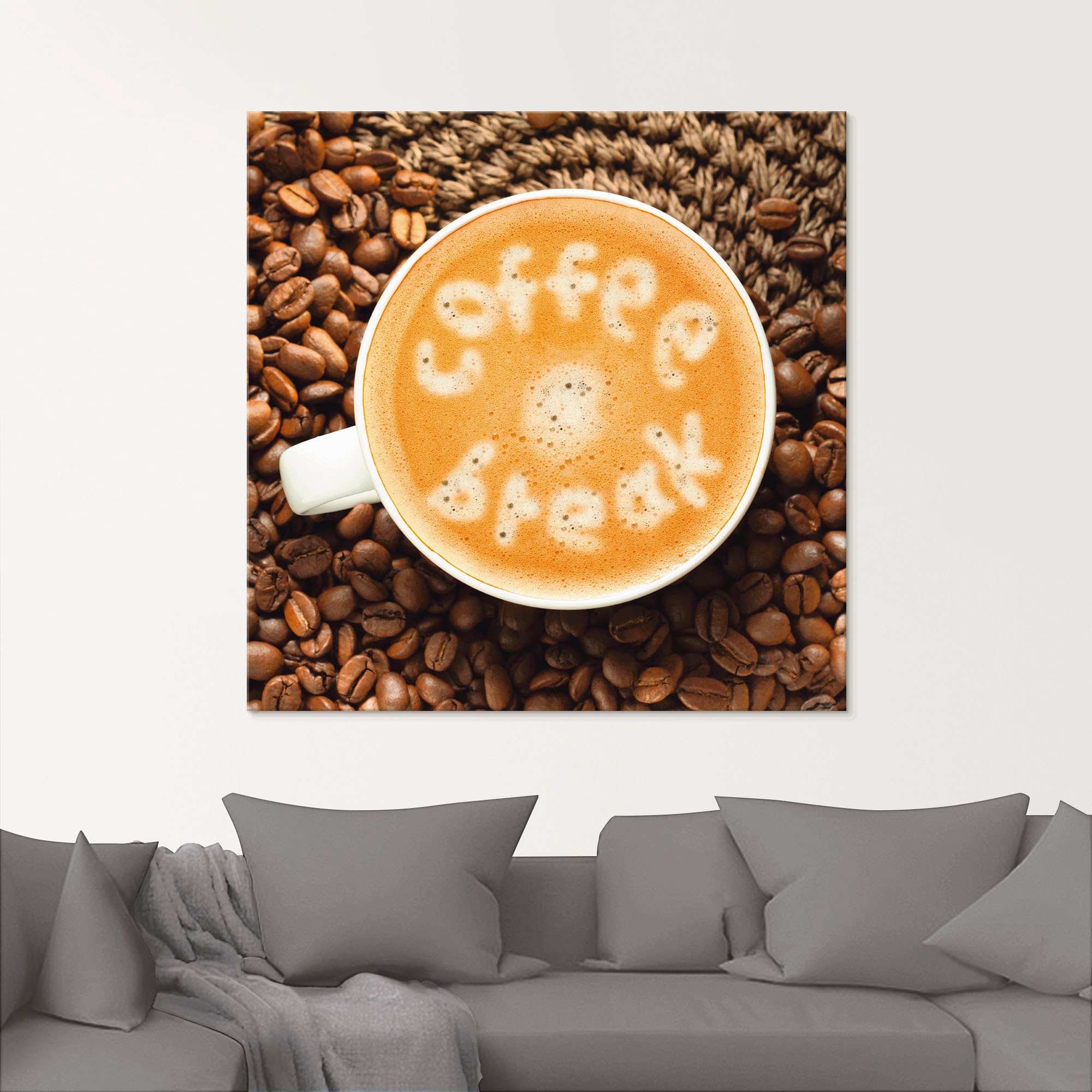 Artland Glasbild »Kaffeepause« Getränke 1 Stk. tlg. in verschiedenen Grössen