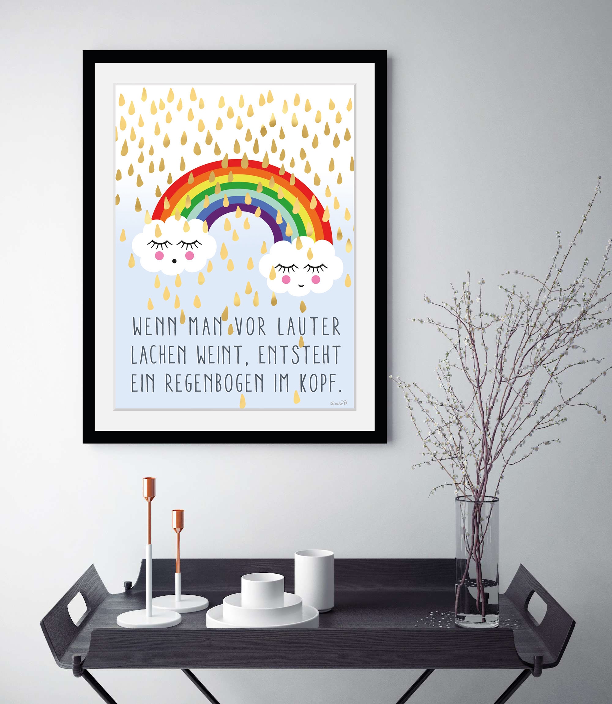 queence Bild »Regenbogen im Kopf«, Wolken, (1 St.) jetzt kaufen