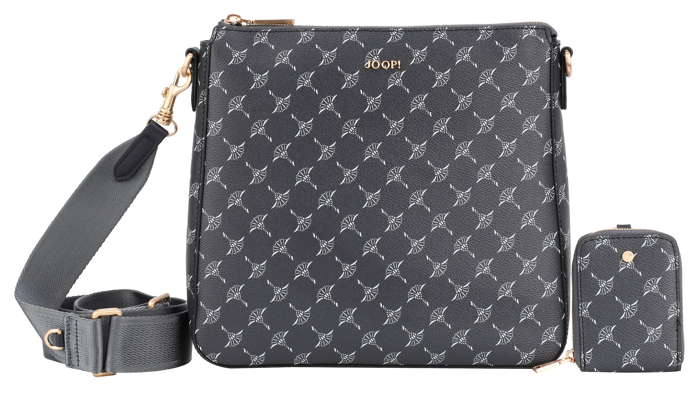 JOOP! Umhängetasche »cortina 1.0 jasmina shoulderbag mvz« Damen Schultertasche, mit typischem Musterdruck