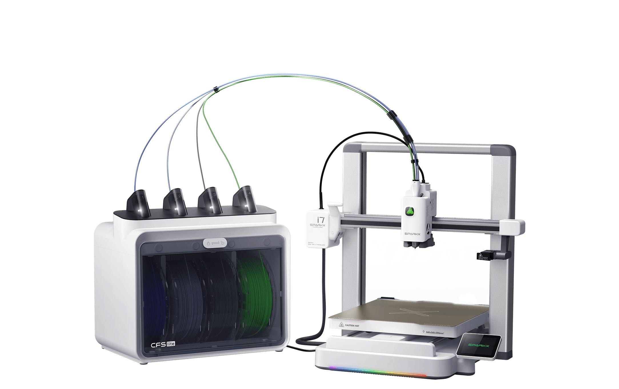 Image of Creality 3D-Drucker "SPARKX i7 Farb-Combi (i7 + CFS Lite)" Drucktechnik: Fused Deposition Modeling