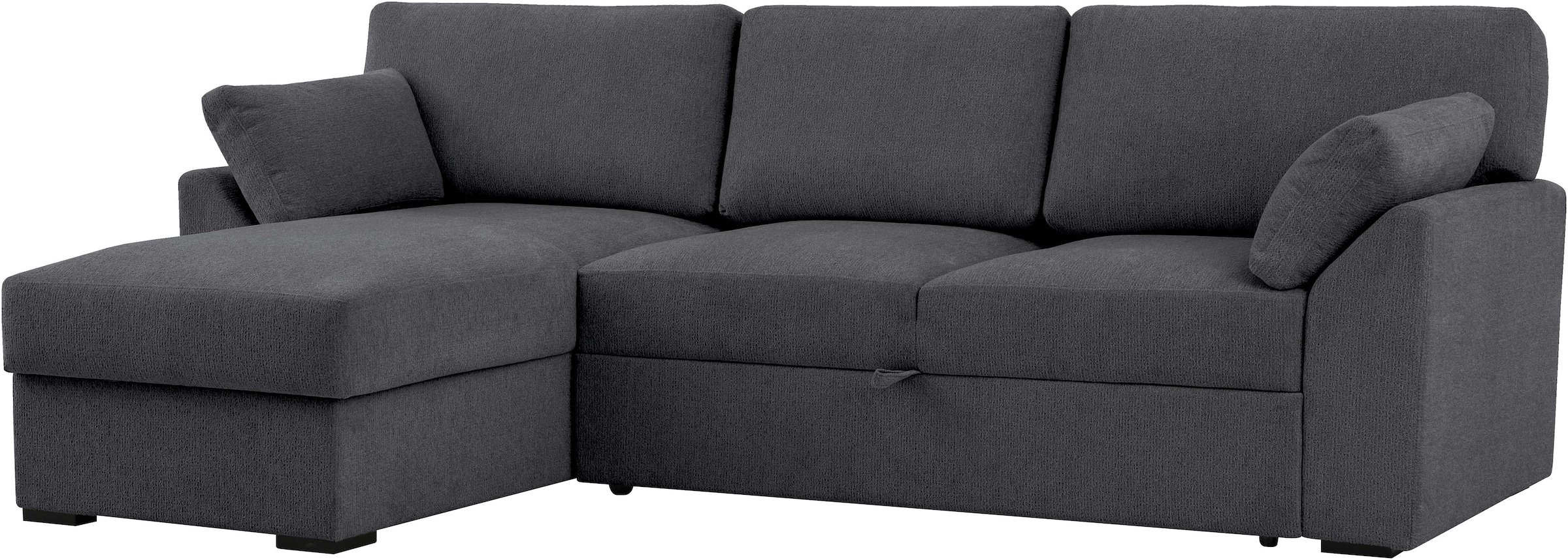 Home affaire Ecksofa »Citry«, Breite 246 cm, Chenille, Bettfunktion, Bettkasten, L-Form
