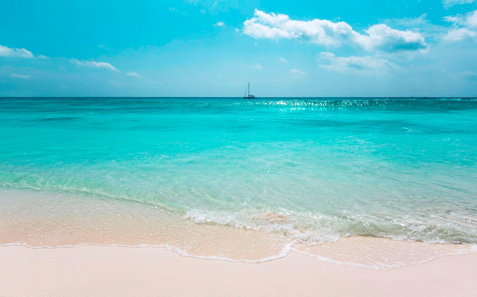 Image of Komar Vliestapete »Pure Azur Ocean«, Strand bei Ackermann Versand Schweiz