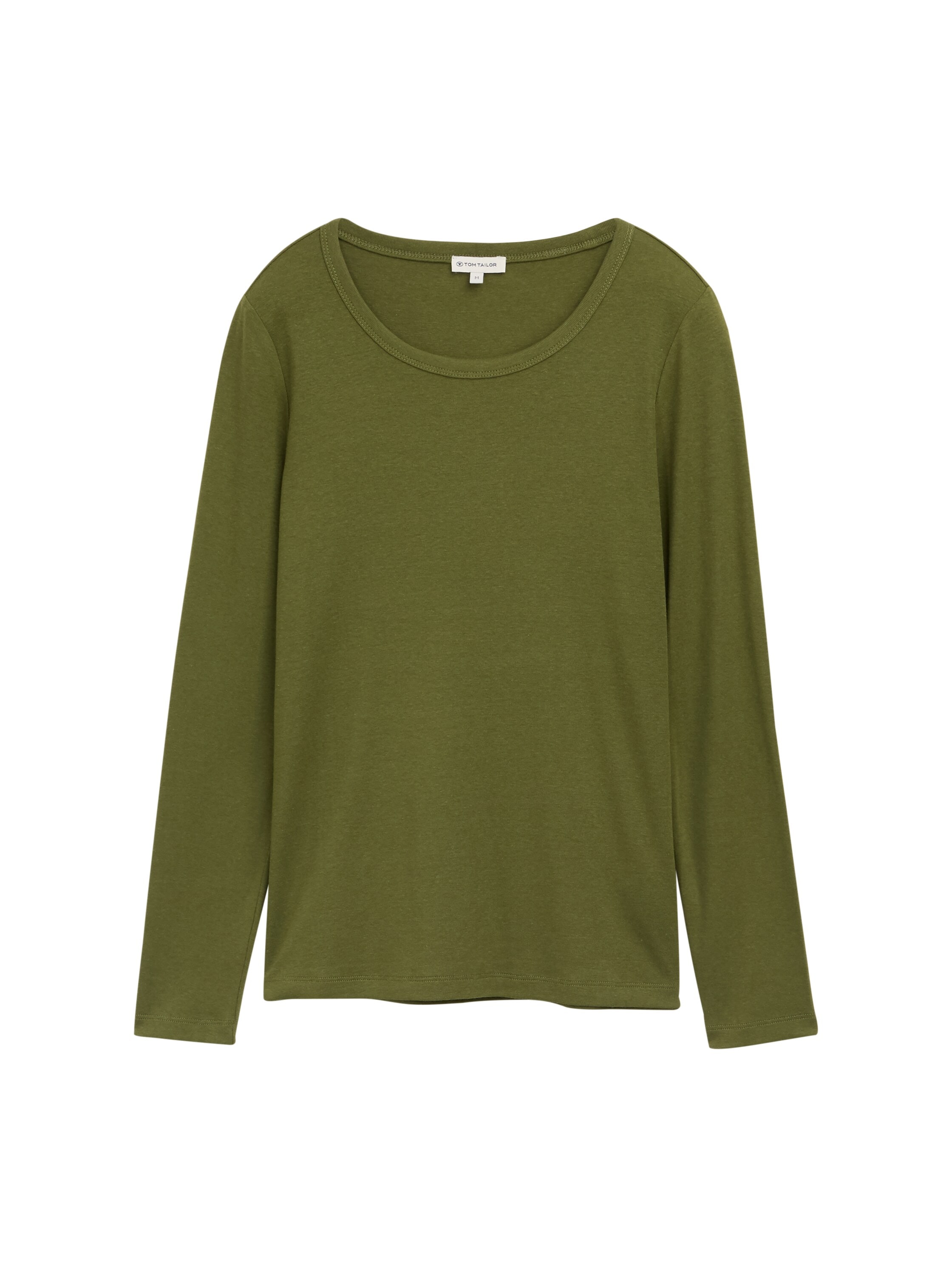 TOM TAILOR Langarmshirt, mit Rundhalsausschnitt und Stretch