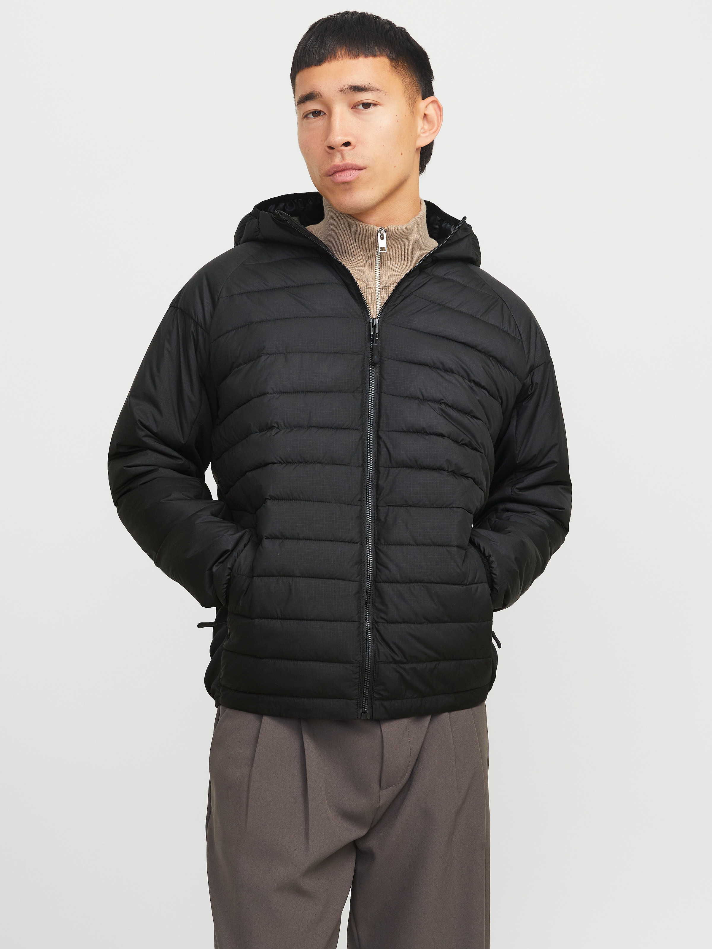 Image of Jack & Jones Steppjacke "JJESTATE HYBRID JACKET NOOS" mit Kapuze mit Kapuze