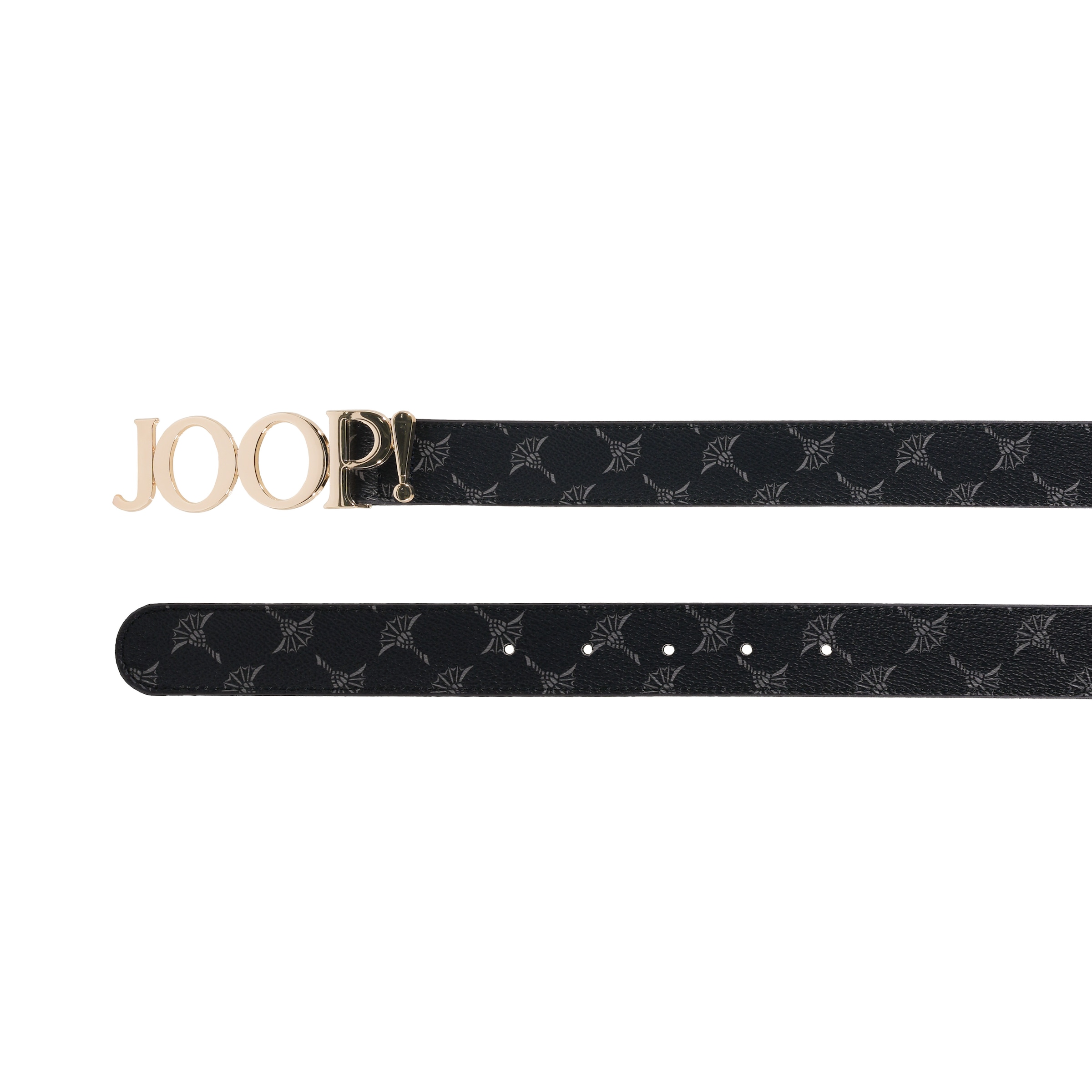 JOOP! Koppelgürtel mit Cornflower-Alloverprint und Logo-Pin-Schliesse